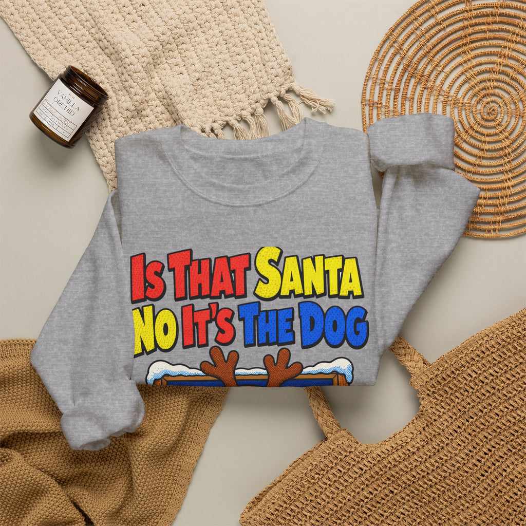 Funny Dog Gift Is That Santa No It's The Dog Ornament Mug Sweatshirt Christmas Gift for Dog Mom Dog Dad Dachshund Pet Lover