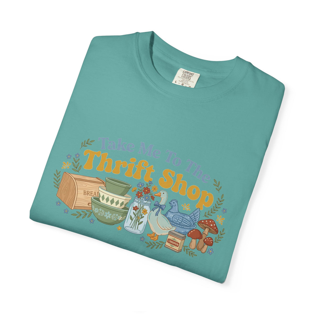 Take Me To The Thrift Shop Wide Shirt, Retro Thrift Finds Tee, Vintage Pyrex Shirt, Thrifter Gift