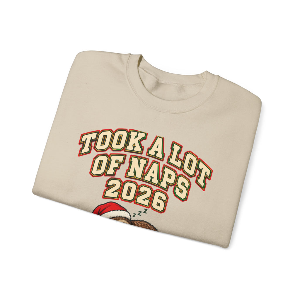 Funny Christmas Ornament Took A Lot Of Naps 2026 Mug Sweatshirt Dated Keepsake Gift for Dad New Parent Tired Mom Sloth