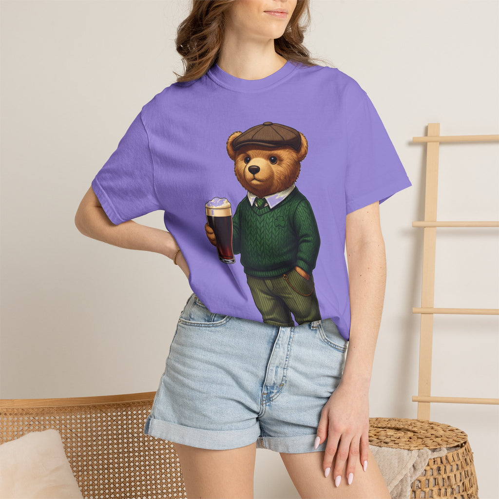 Irish Teddy Bear Pint Shirt, Shamrock Sweater Bear Tee, St Patricks Day Pub Shirt, Irish Gift