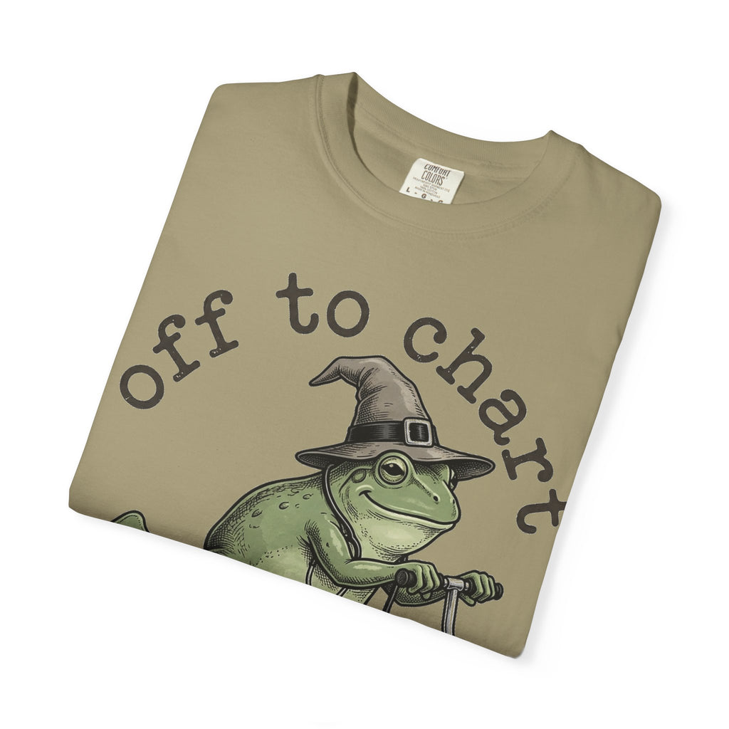 Off To Chart Etched Frog Shirt, Vintage Nurse Frog Scooter Tee, Charting Humor Shirt, RN Gift