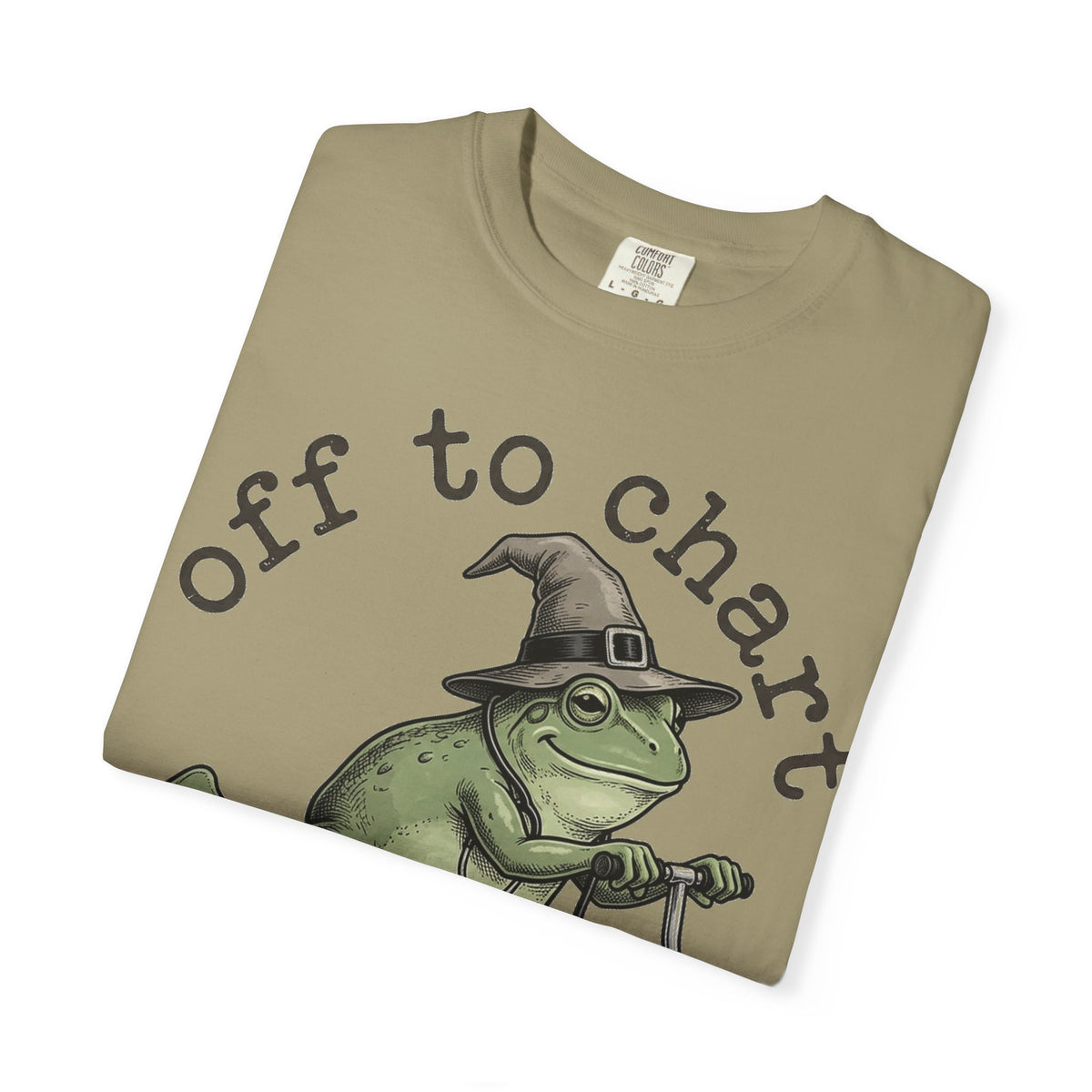 Off To Chart Etched Frog Shirt, Vintage Nurse Frog Scooter Tee, Charting Humor Shirt, RN Gift