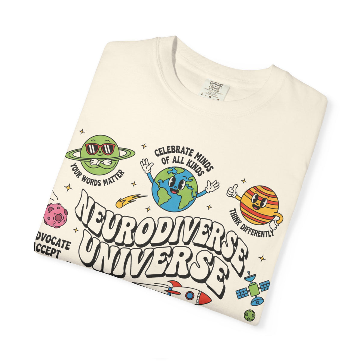 Neurodiverse Universe Bold Shirt, Celebrate Minds Of All Kinds Tee, Neurodiversity Pride Shirt, Advocate Gift