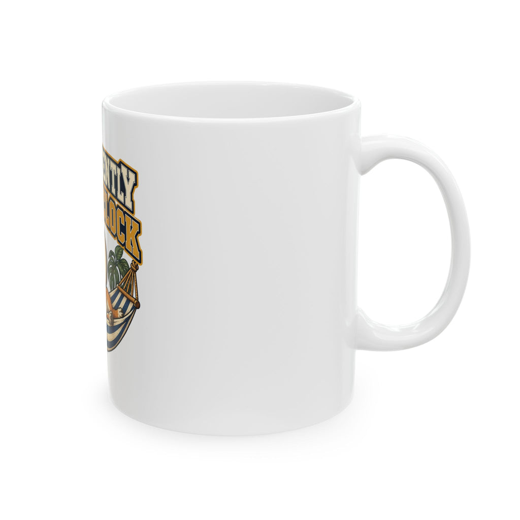 Permanently Off The Clock Mug, Funny Retirement Gift for Coworker, Retired Christmas Gift, Coffee Mug 11oz 15oz