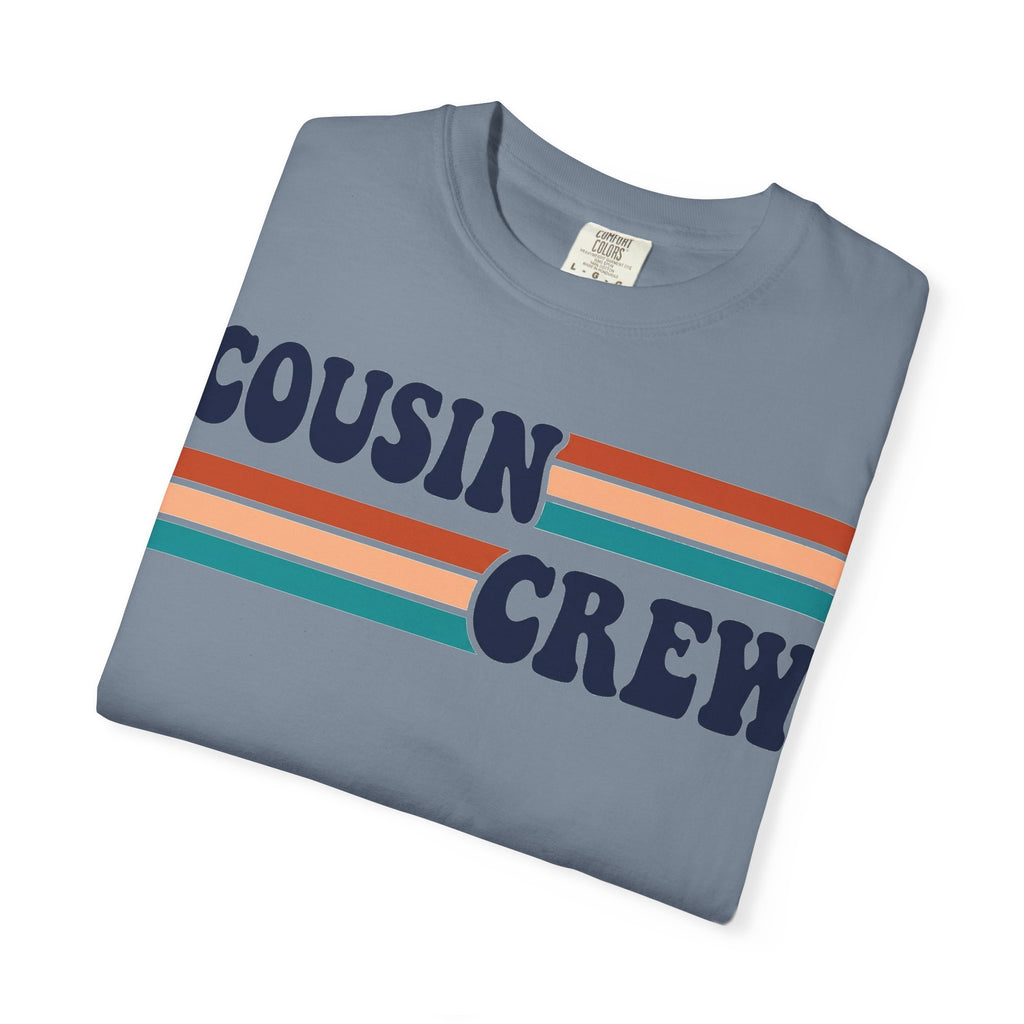 Cousin Crew Retro Stripe Shirt, Vintage Matching Family Tee, Cousin Reunion Shirt, Family Gift