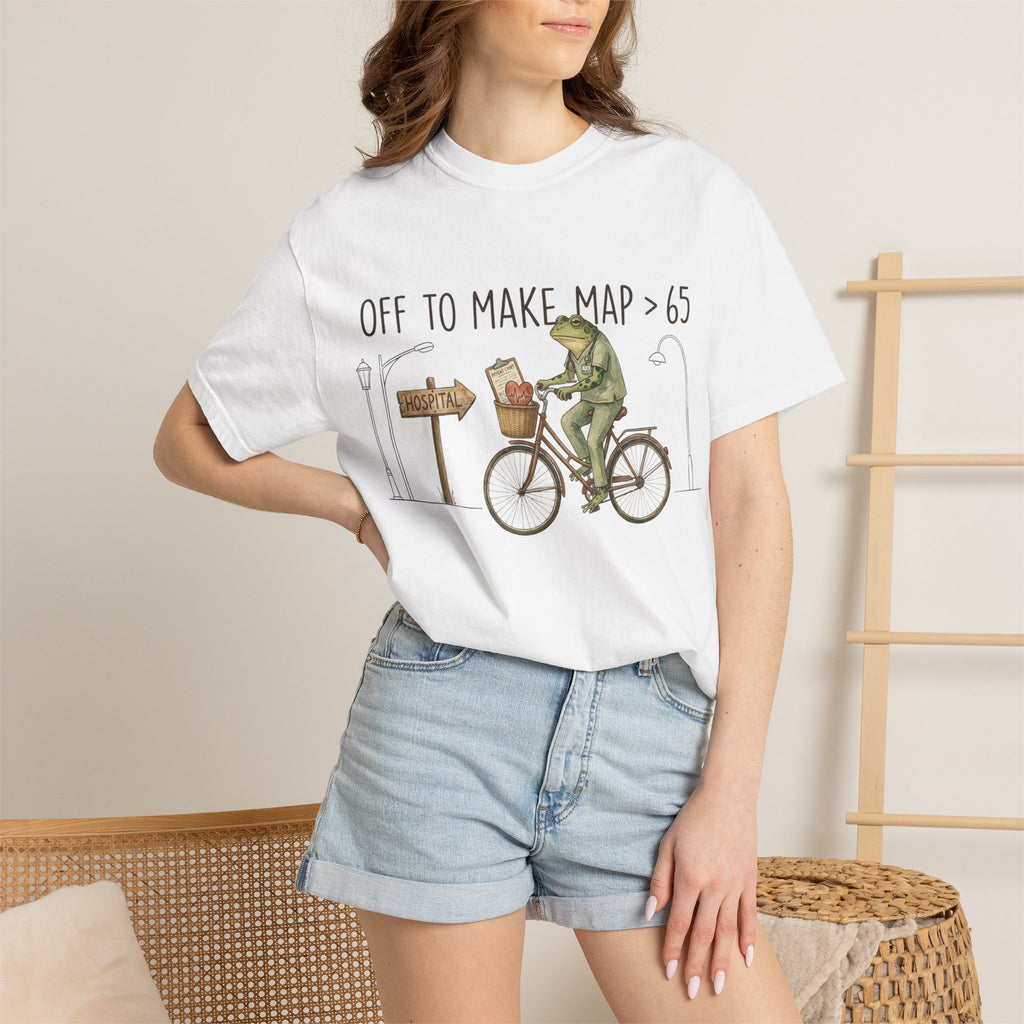 Off To Make MAP Over 65 Shirt, Funny ICU Nurse Frog Tee, Critical Care Nurse Shirt, RN Gift