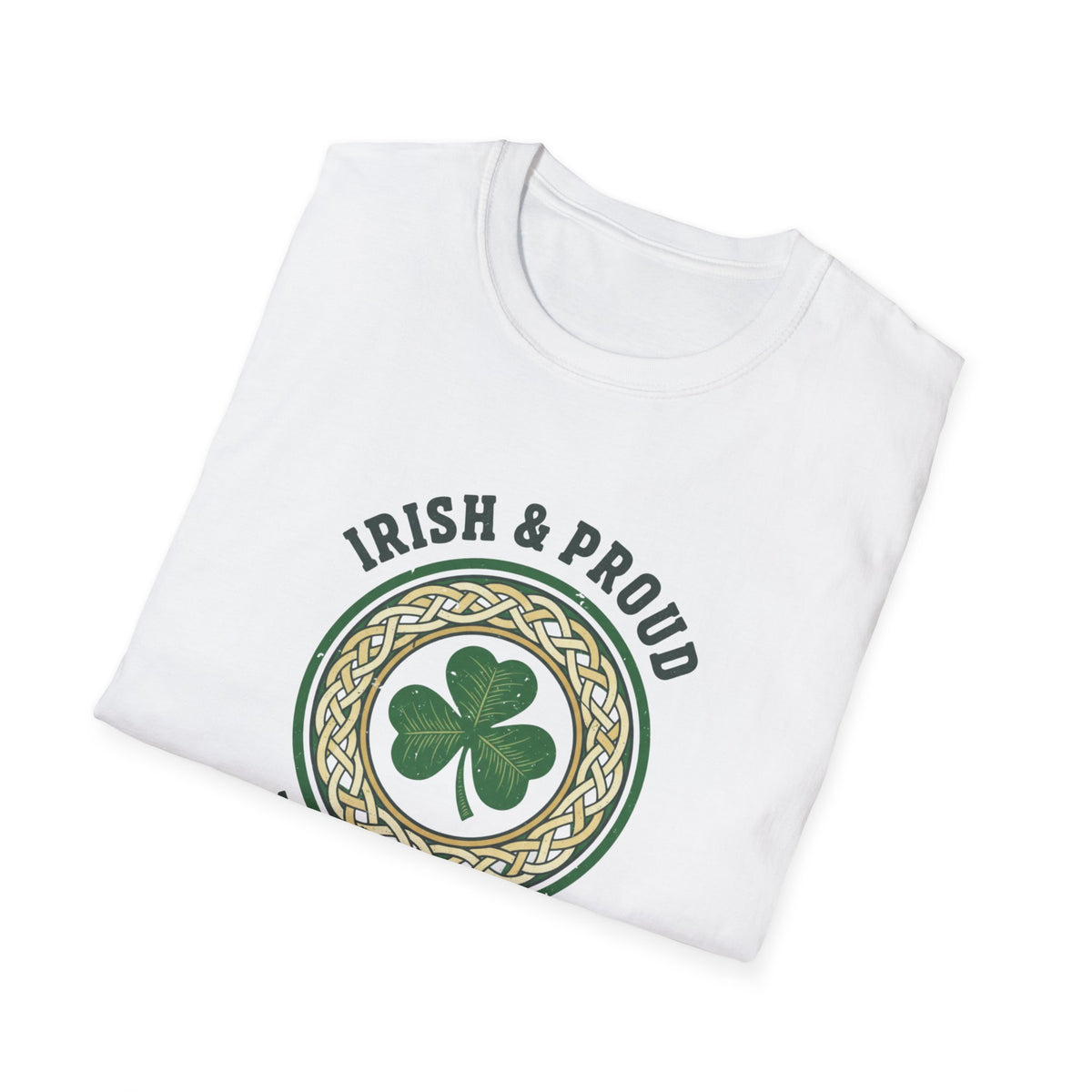 Irish & Proud Shamrock T-Shirt — Celtic Crest St. Patrick’s Day Tee