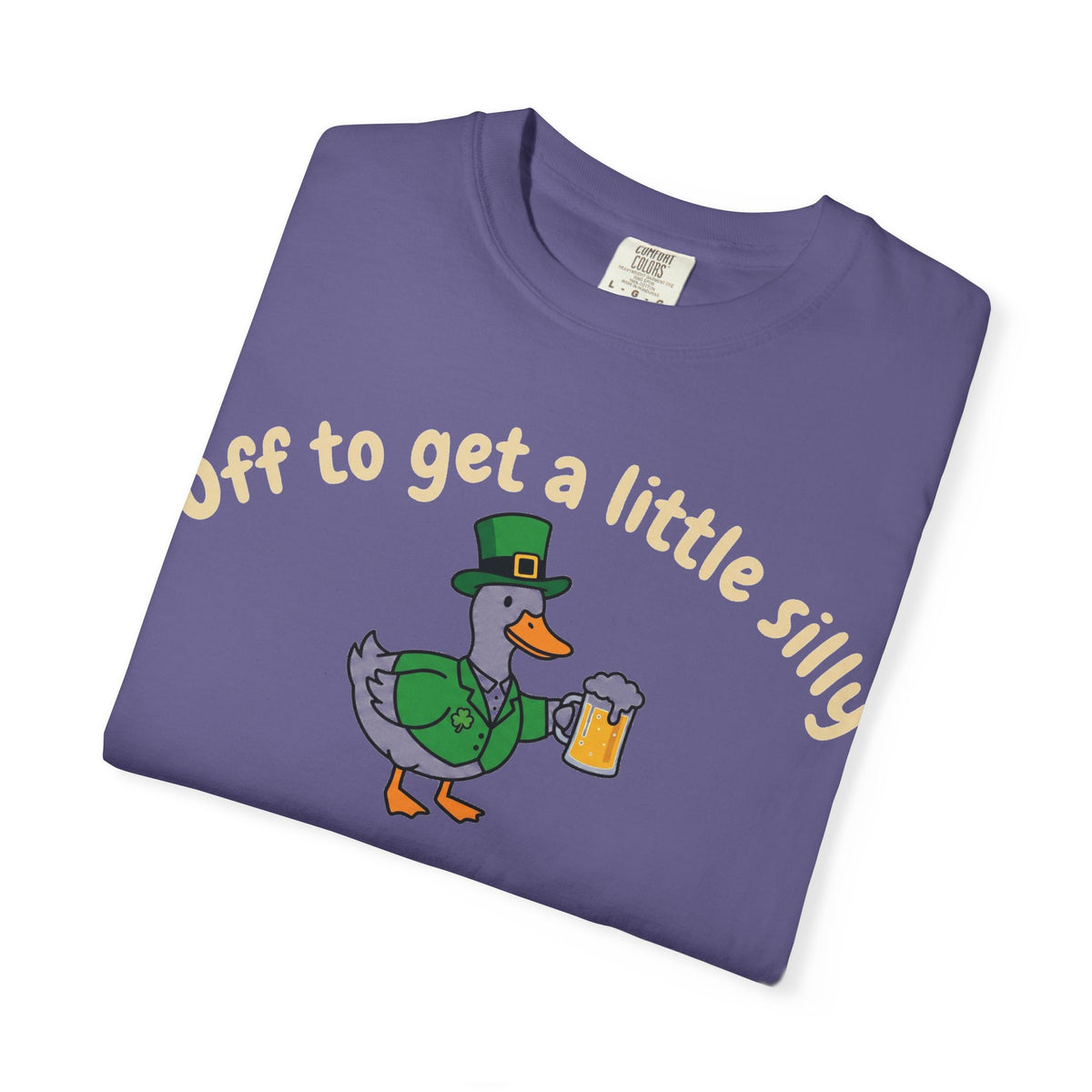 Off To Get A Little Silly Shirt, St Patricks Day Duck Beer Tee, Funny Irish Duck Shirt, Paddys Day Gift
