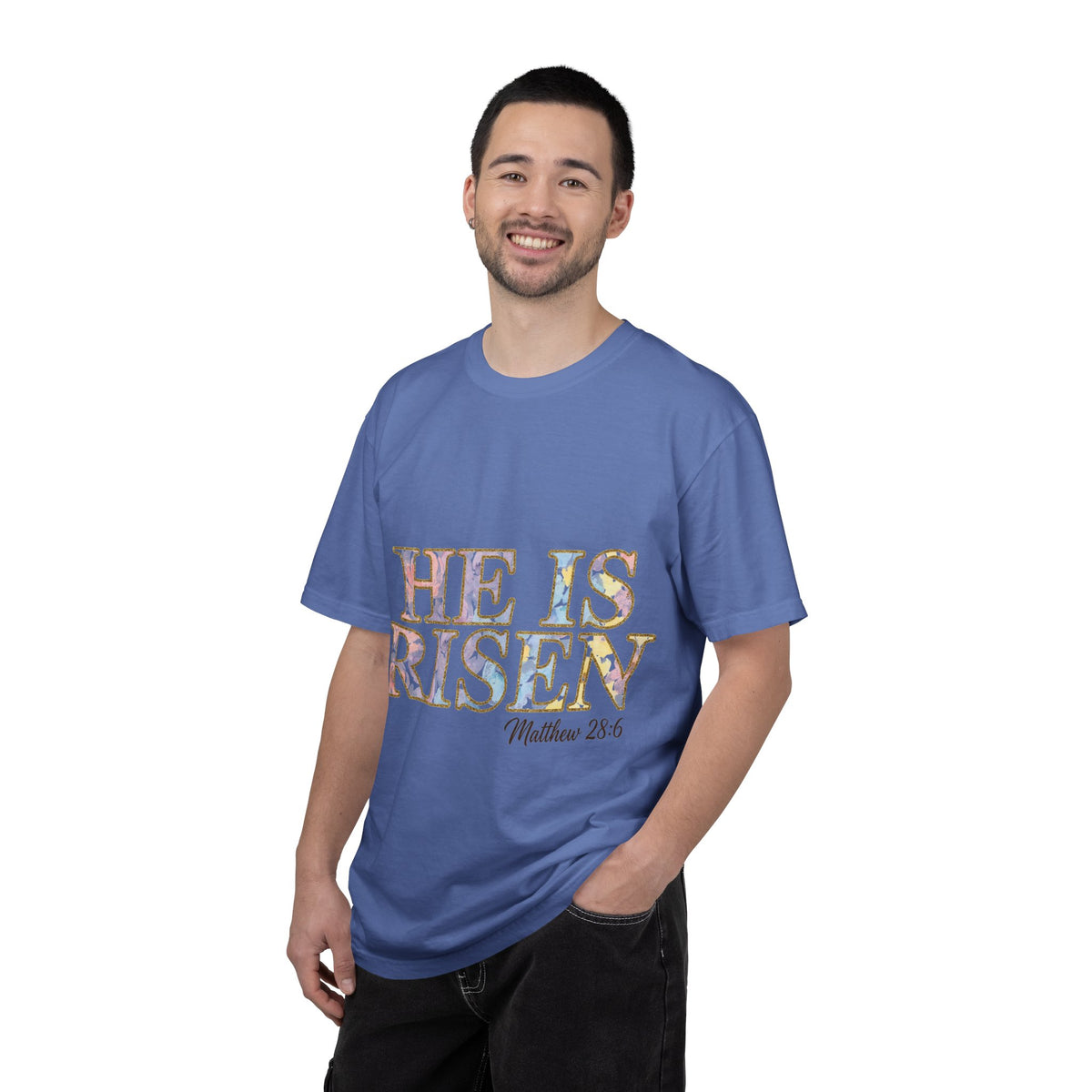 He Is Risen Shirt, Matthew 28:6 Easter Tee, Watercolor Christian Easter Shirt, Faith Gift