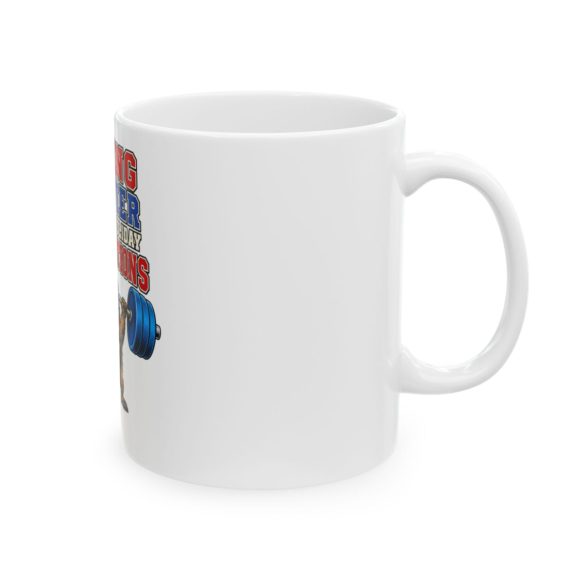 Lifting Heavier Than My Holiday Expectations Mug, Funny Gym Lover Christmas Gift, Secret Santa Stocking Stuffer, 11oz 15oz Coffee Mug