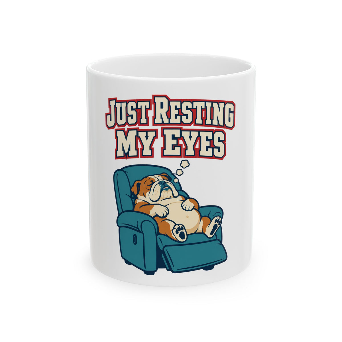 Just Resting My Eyes Mug, Funny Dad Gift from Daughter Son, Christmas Gift for Dad, Coffee Mug 11oz 15oz