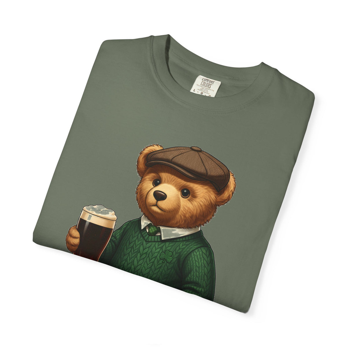 Irish Teddy Bear Pint Shirt, Shamrock Sweater Bear Tee, St Patricks Day Pub Shirt, Irish Gift