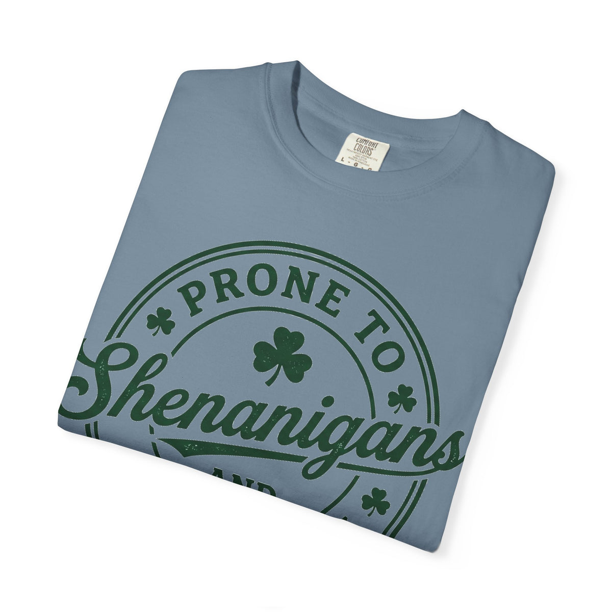 Prone To Shenanigans And Malarkey Shirt, St Patricks Day Badge Tee, Funny Irish Shirt, Paddys Day Gift