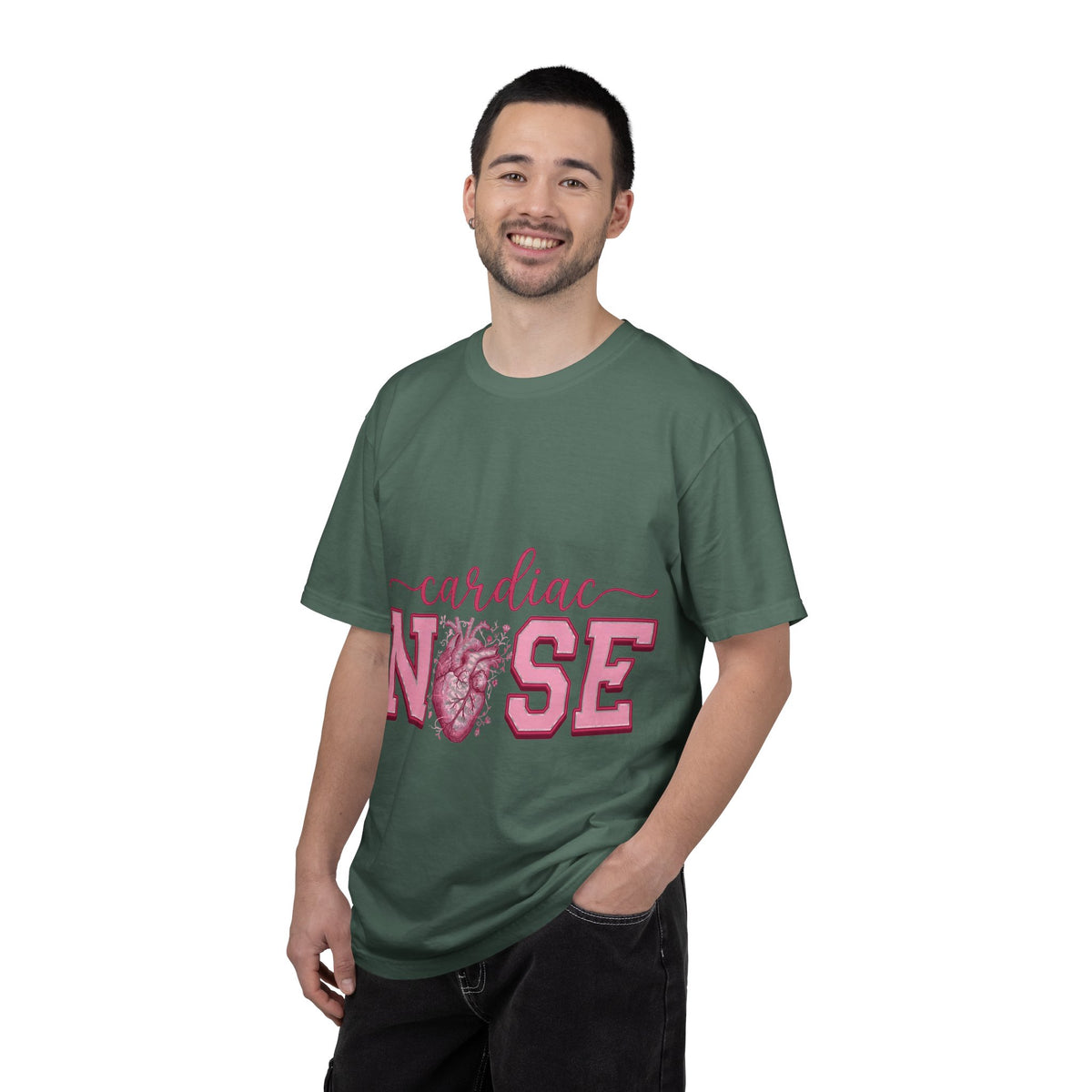 Cardiac Nurse Anatomical Heart Shirt, Pink Varsity Cardiology Tee, Cardiac RN Shirt, Nurse Gift