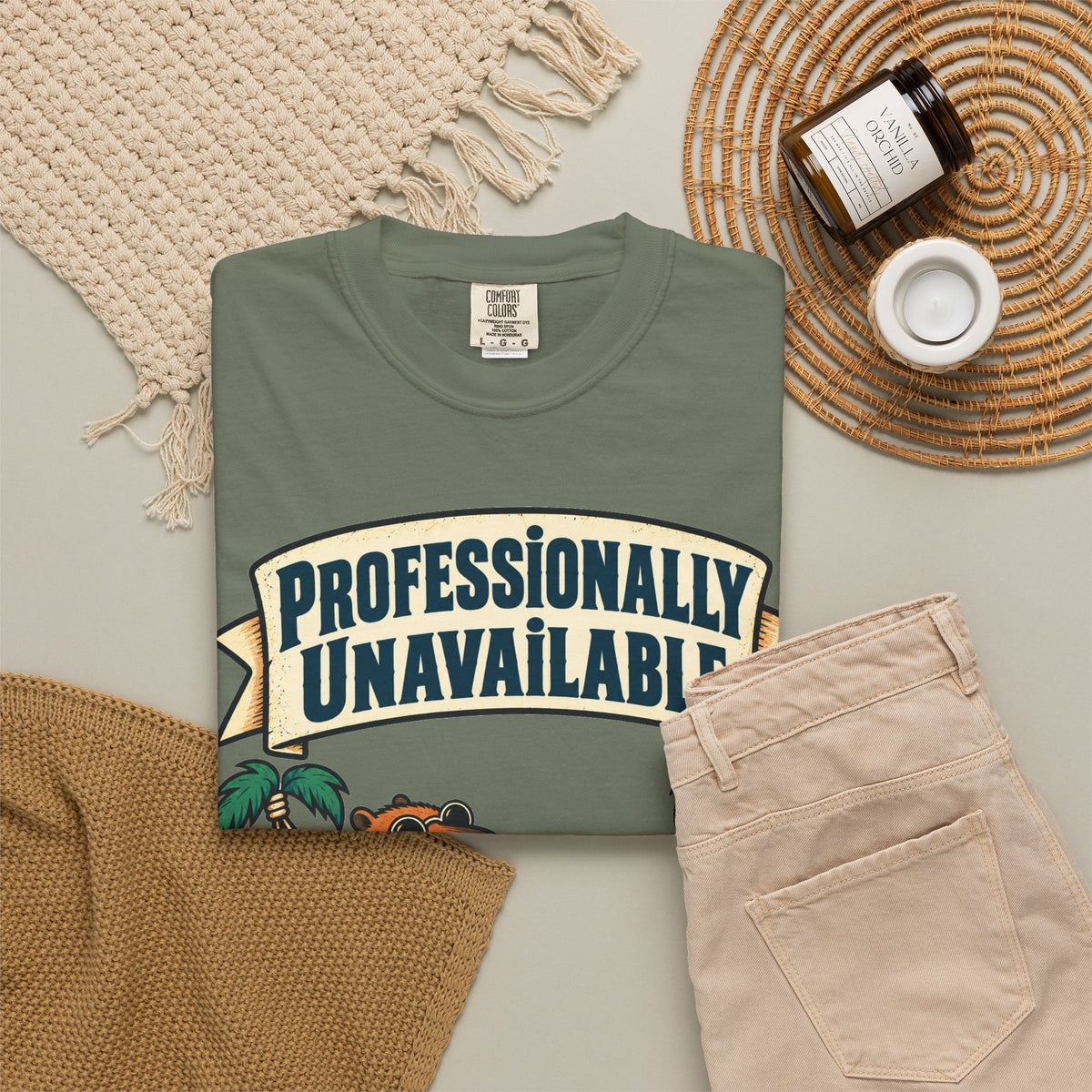 Funny Retirement Shirt Professionally Unavailable | Retired Cat Hammock Shirt | Retirement Gift For Him Her