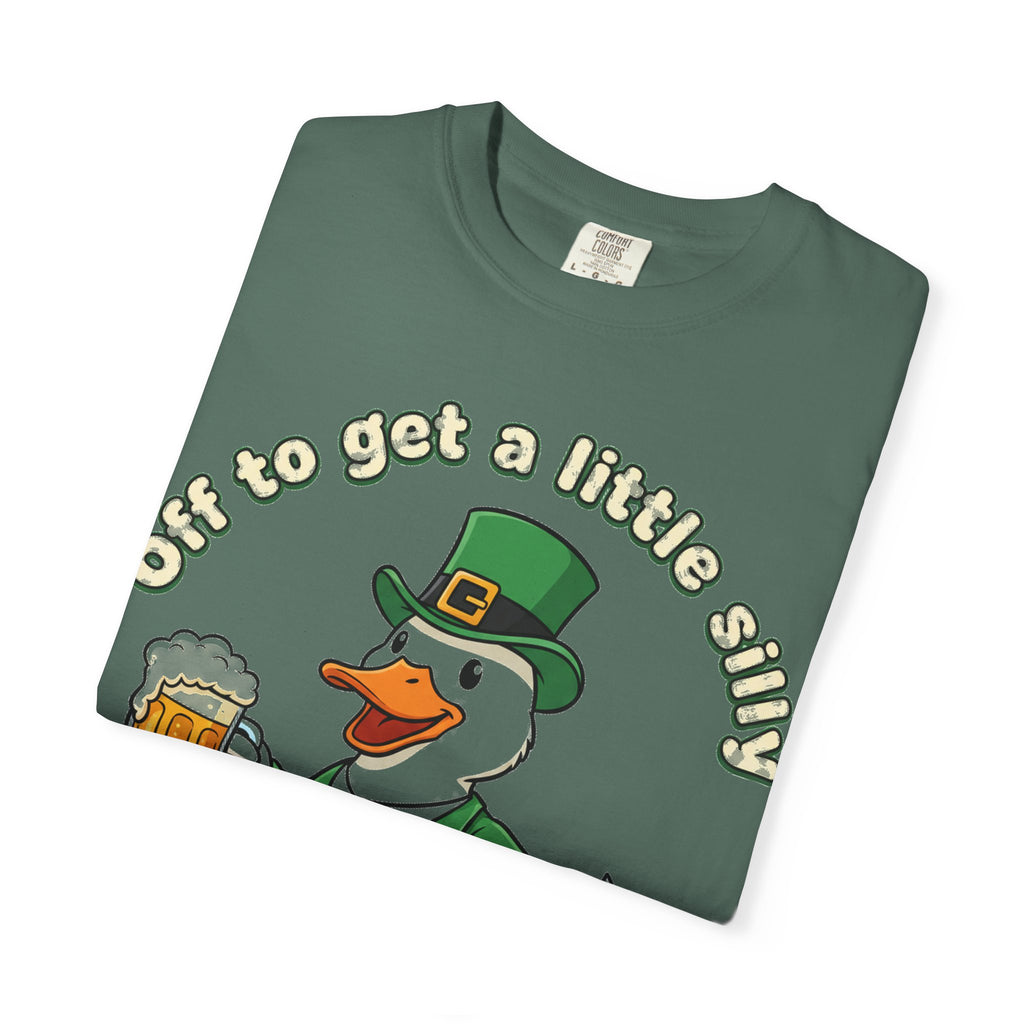 Off To Get A Little Silly Duck Shirt, Leprechaun Suit Beer Duck Tee, Funny St Patricks Day Shirt, Irish Gift