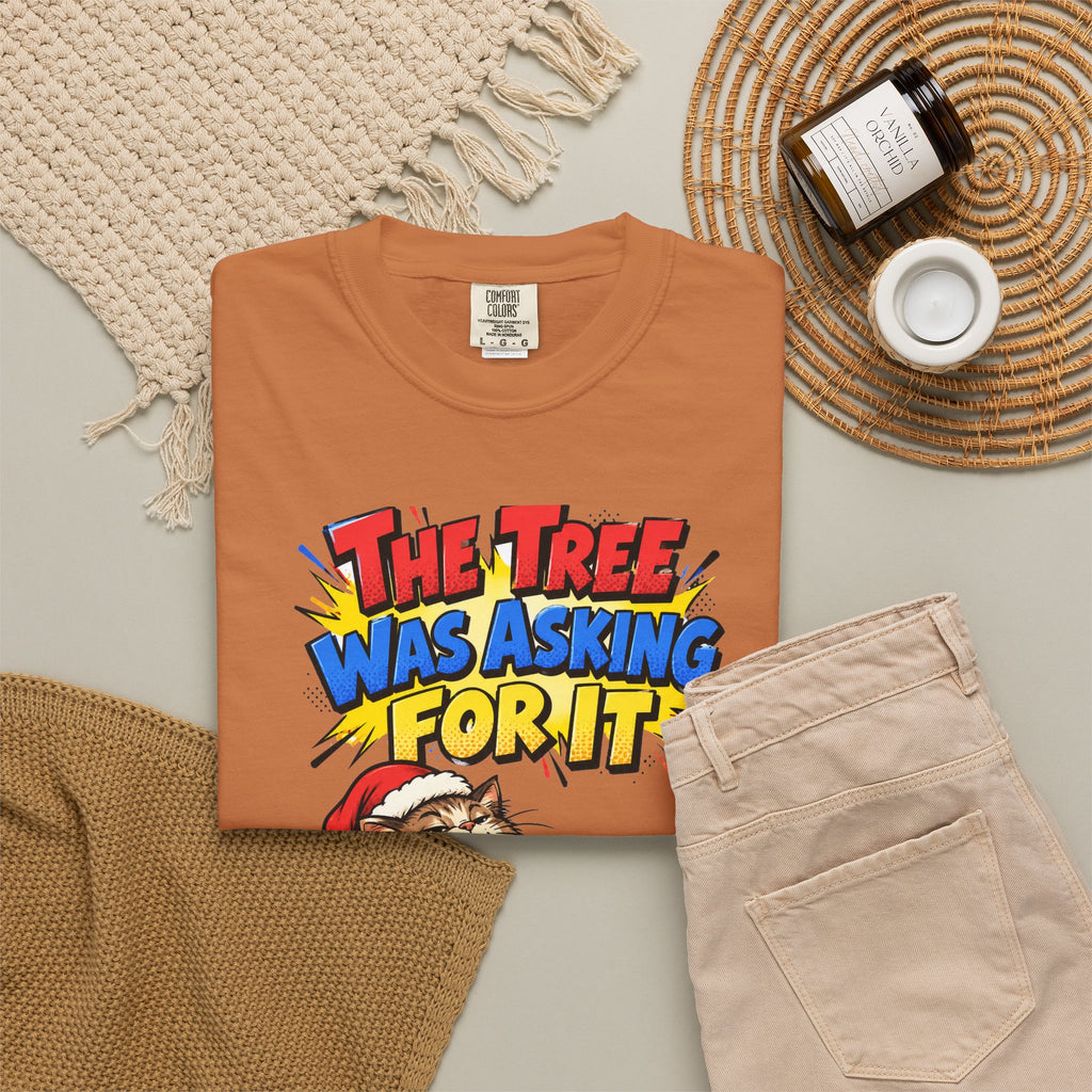 Funny Cat Gift The Tree Was Asking For It Ornament Mug Shirt Christmas Gift for Cat Mom Cat Dad Cat Lover