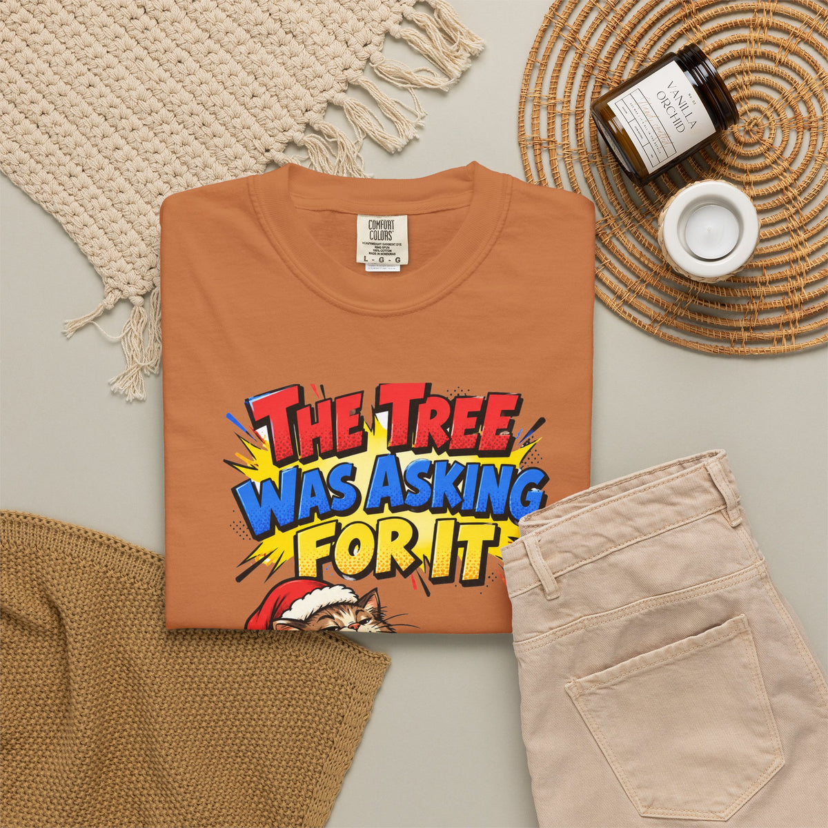 Funny Cat Gift The Tree Was Asking For It Ornament Mug Shirt Christmas Gift for Cat Mom Cat Dad Cat Lover