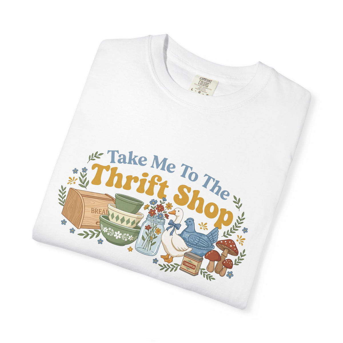 Take Me To The Thrift Shop Wide Shirt, Retro Thrift Finds Tee, Vintage Pyrex Shirt, Thrifter Gift