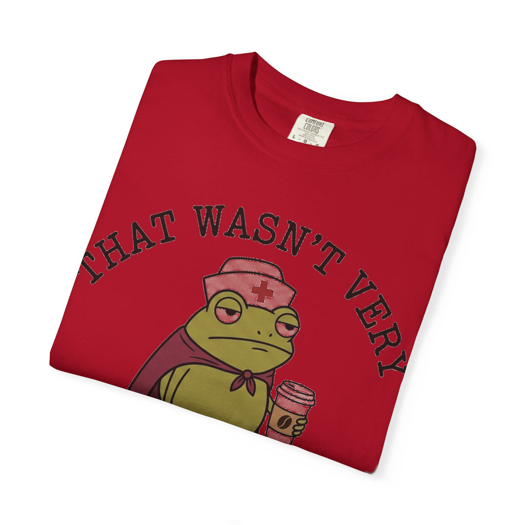 That Wasn't Very Evidence-Based Of You Caped Frog Shirt, Funny Nurse Frog Tee, Nursing Student Shirt, RN Gift