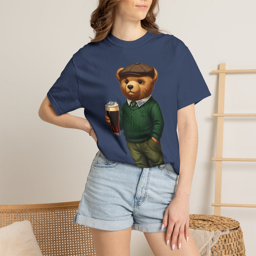 Irish Teddy Bear Pint Shirt, Shamrock Sweater Bear Tee, St Patricks Day Pub Shirt, Irish Gift