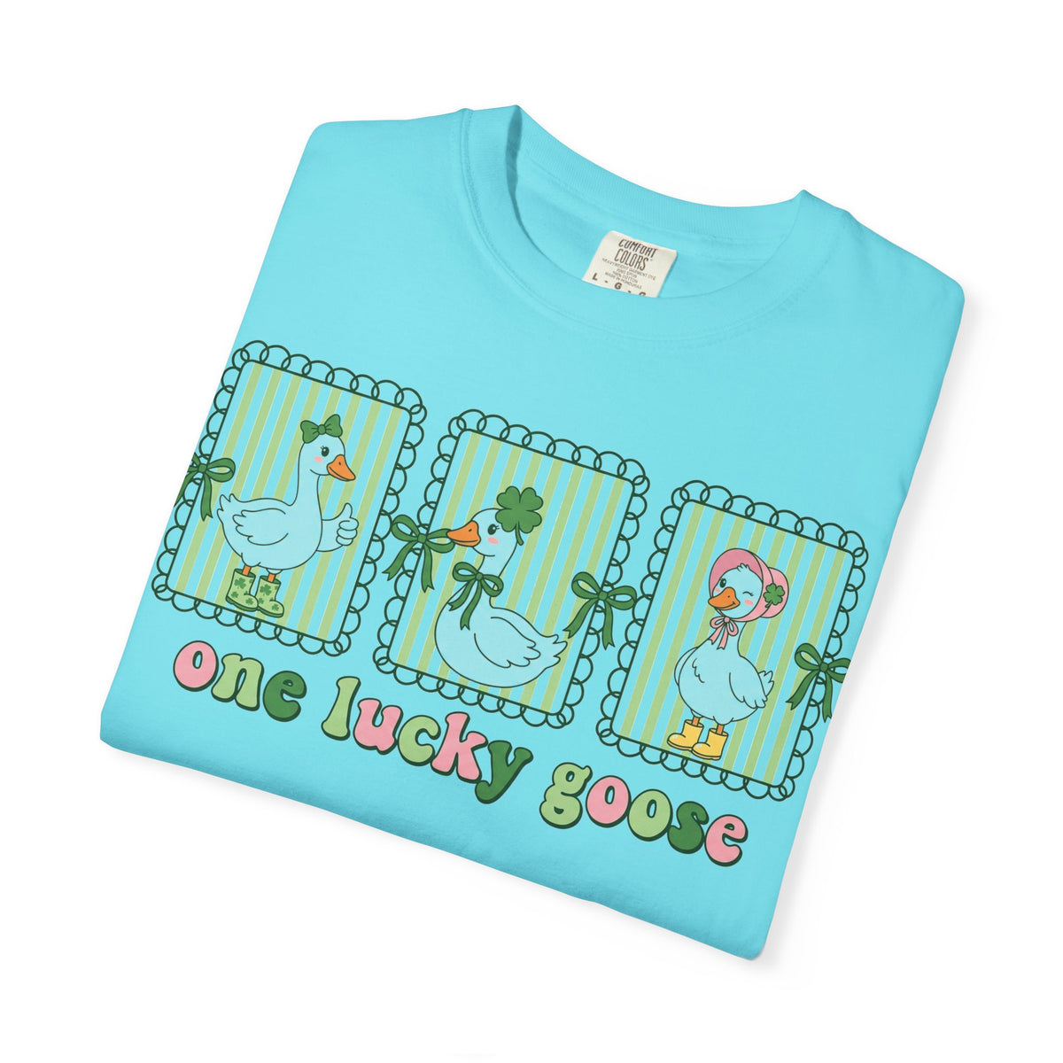 One Lucky Goose Shirt, St Patricks Day Goose Trio Tee, Funny Irish Shirt, Shamrock Gift