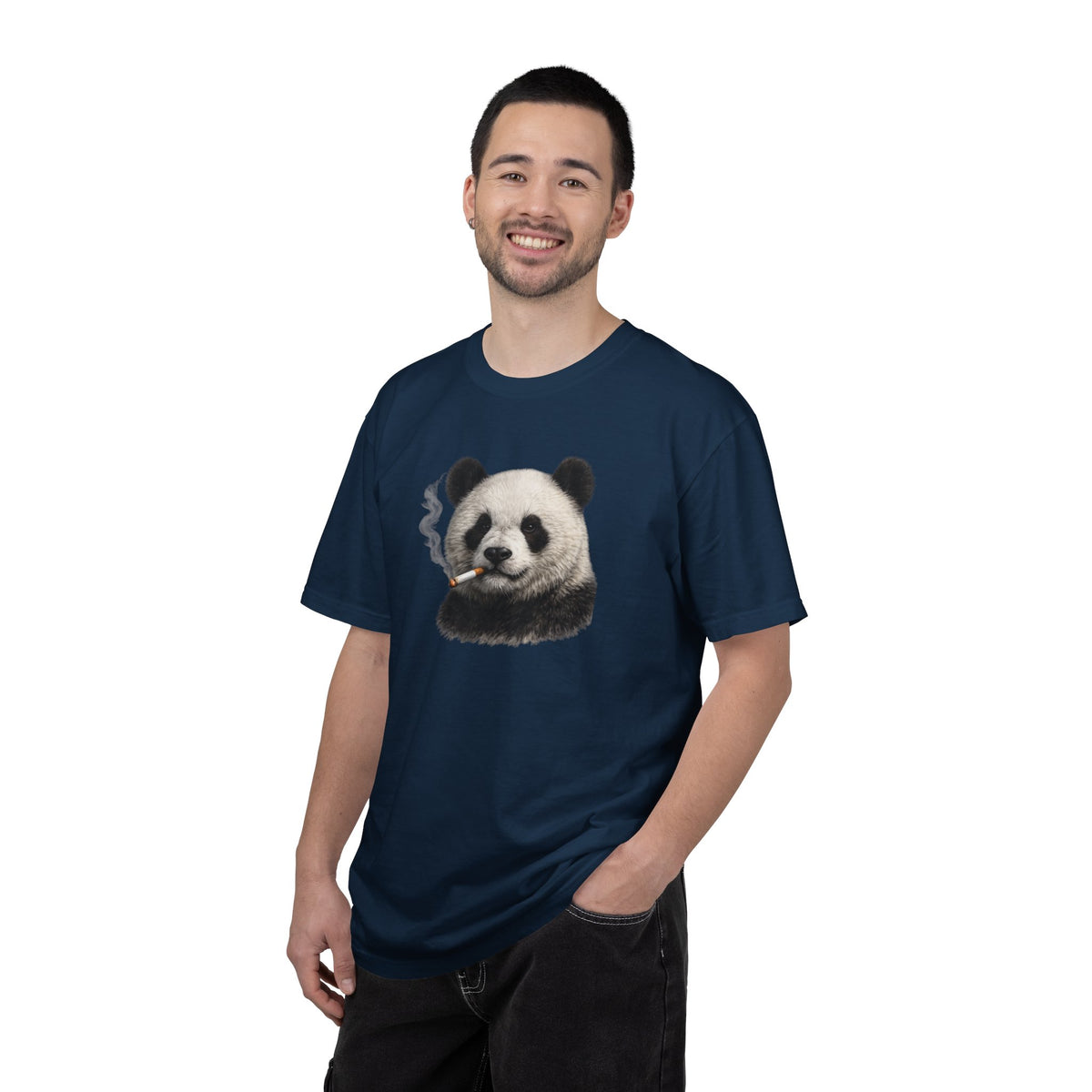 Smoky Panda Tee — Graphic Panda Smoking Design T-Shirt