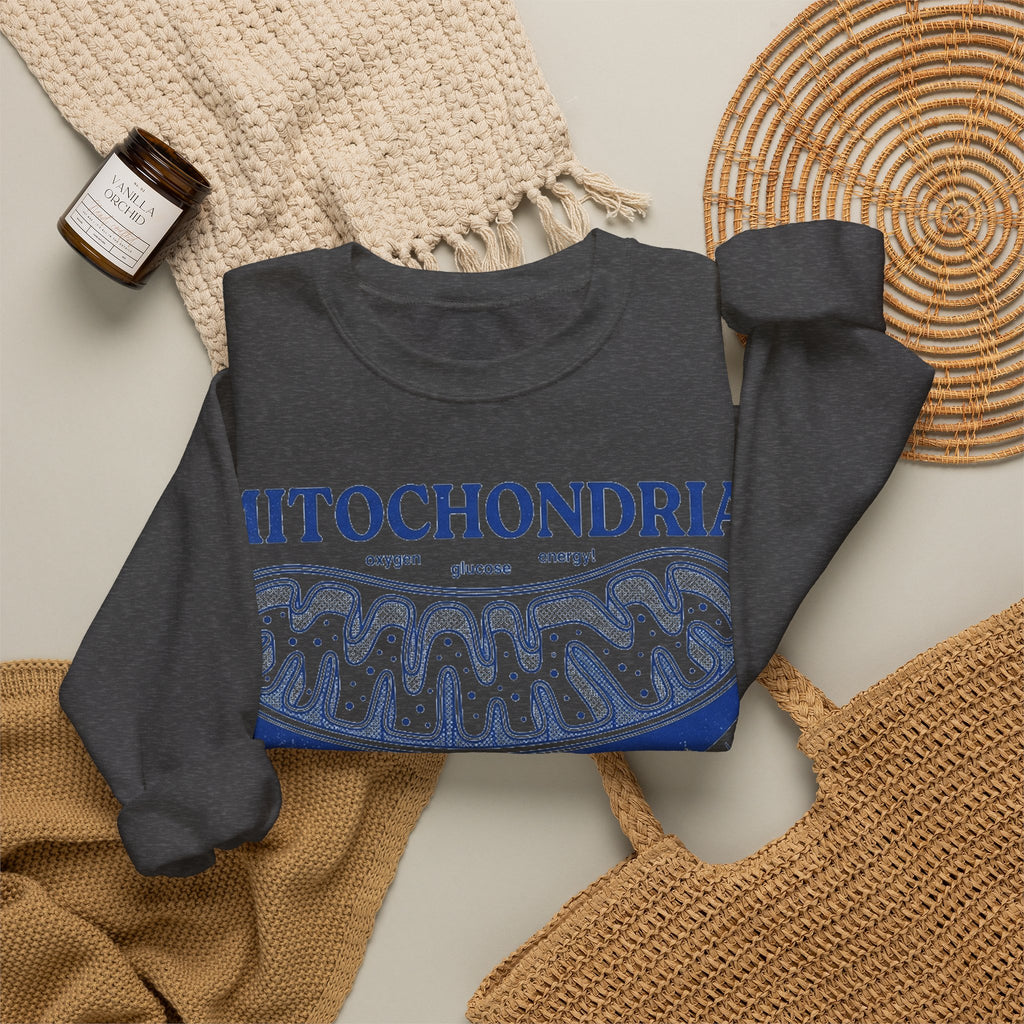 Mitochondria Powering Life Since Forever Sweatshirt, Retro Science Diagram Sweatshirt, Biology Teacher Gift, Science Nerd Sweatshirt, Cell B