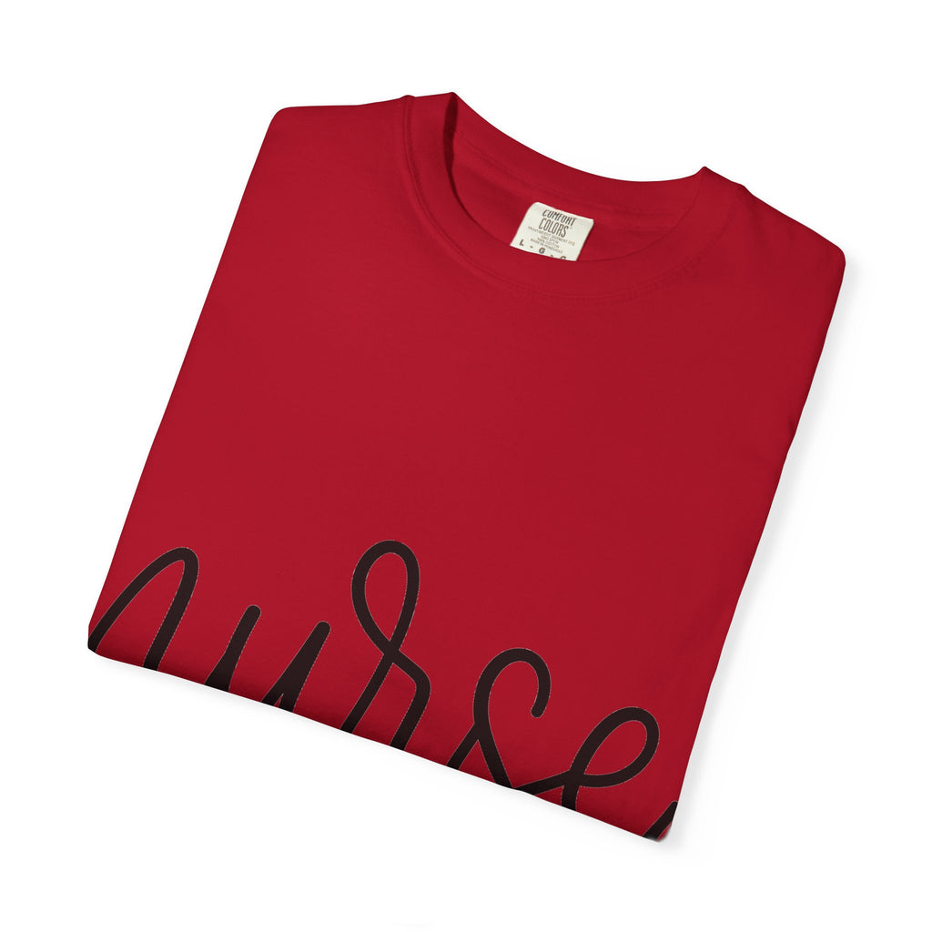 Nurse Script Shirt, Hand Lettered Nurse Heart Tee, Minimal RN Shirt, Nurse Gift