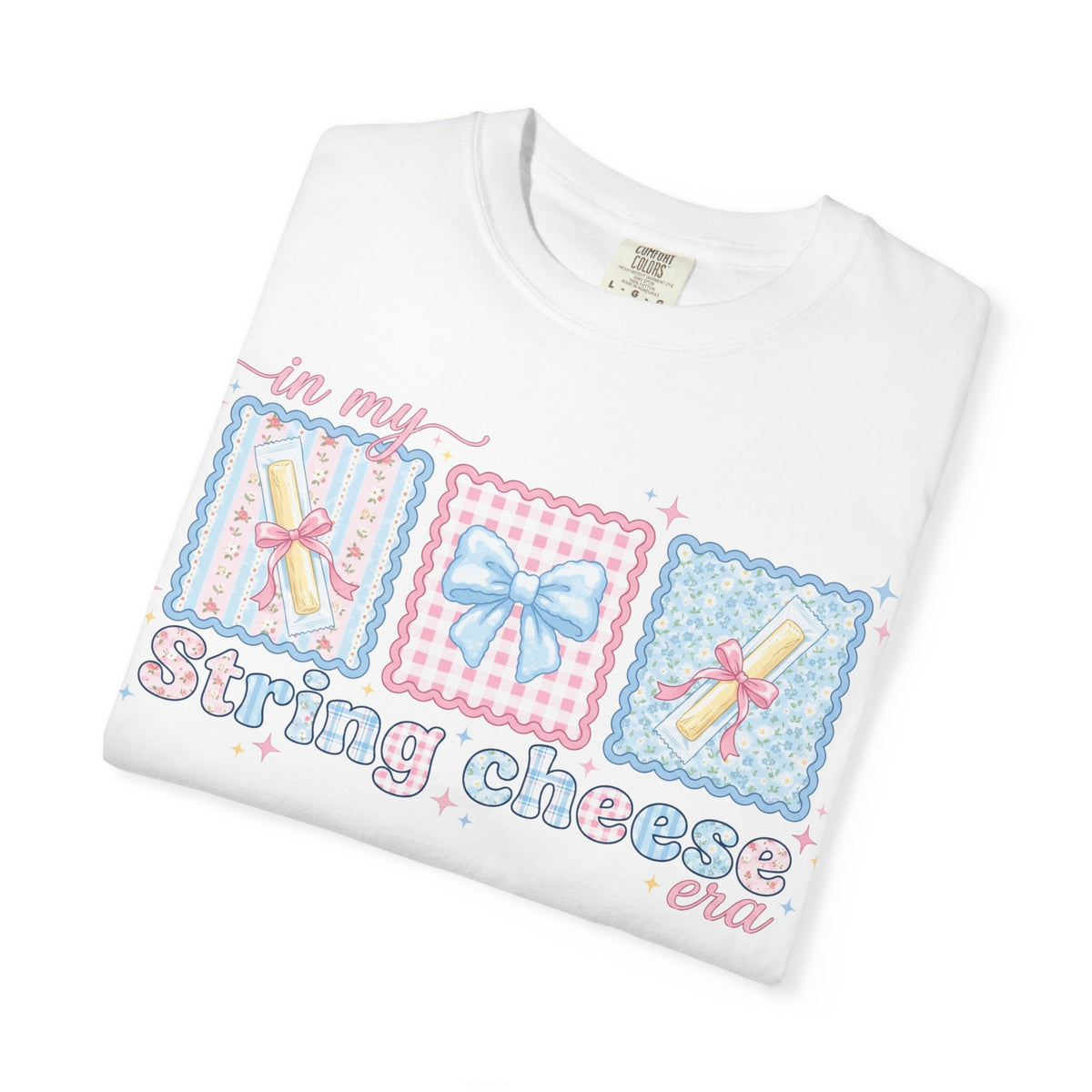 In My String Cheese Era Shirt, Coquette Bow Snack Tee, Funny Girl Dinner Shirt, Cute Gift