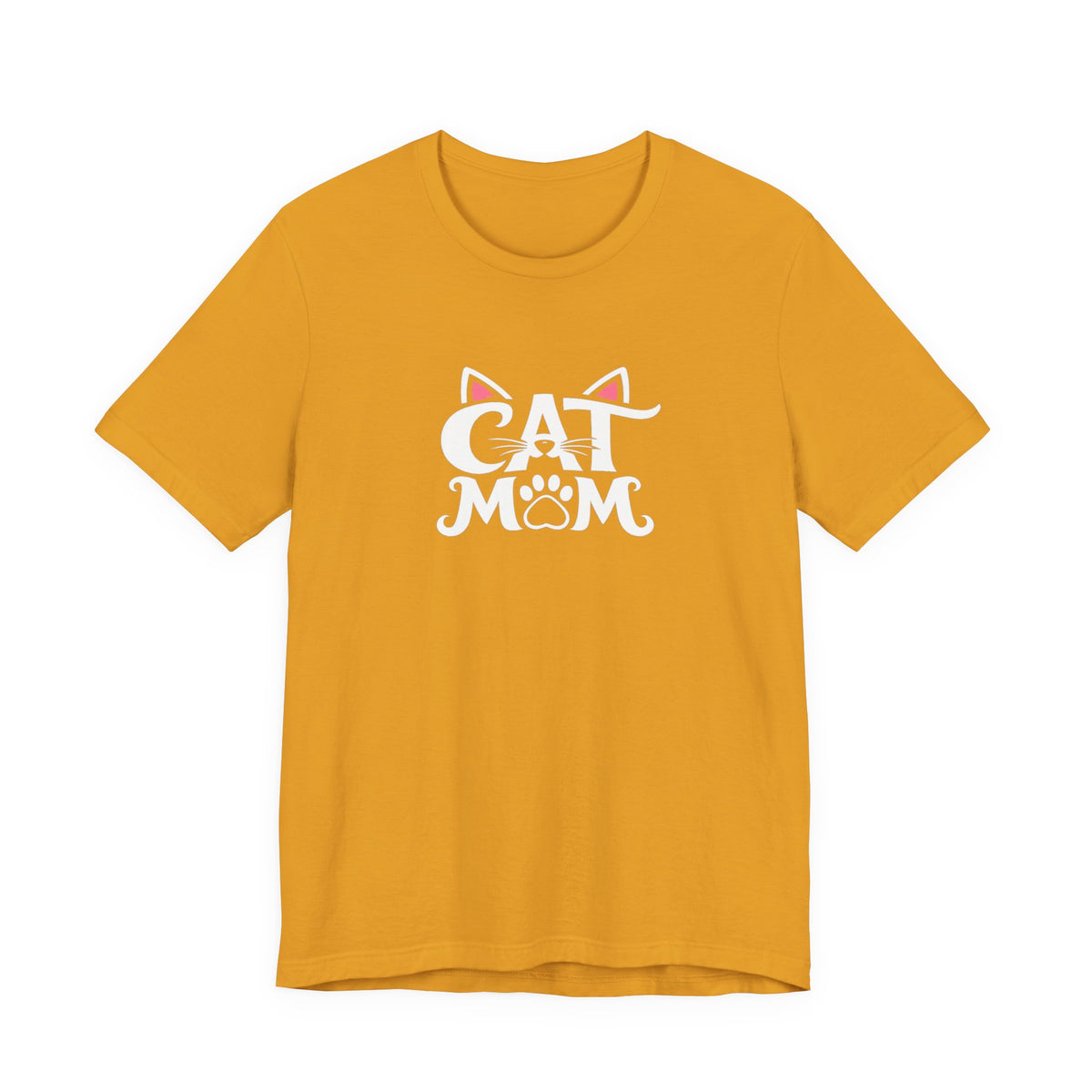 Cat Mom T-Shirt — Cute Paw & Ears Graphic Tee for Cat Lovers