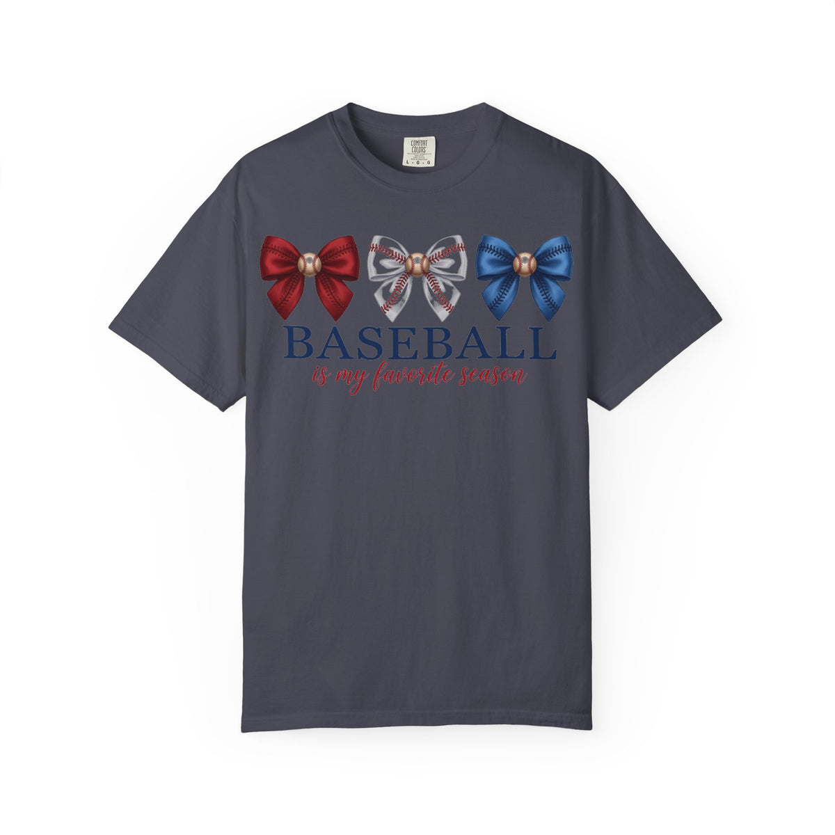 Baseball Is My Favorite Season Shirt, Coquette Baseball Bows Tee, Baseball Mom Shirt, Game Day Gift