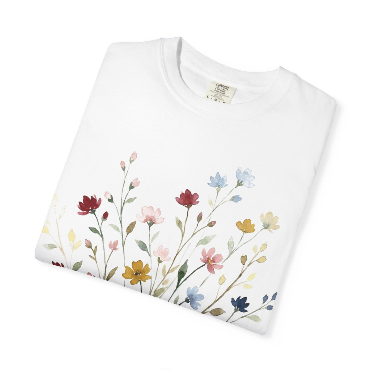 Watercolor Wildflower Spray Shirt, Painted Meadow Bouquet Tee, Cottagecore Floral Shirt, Garden Gift