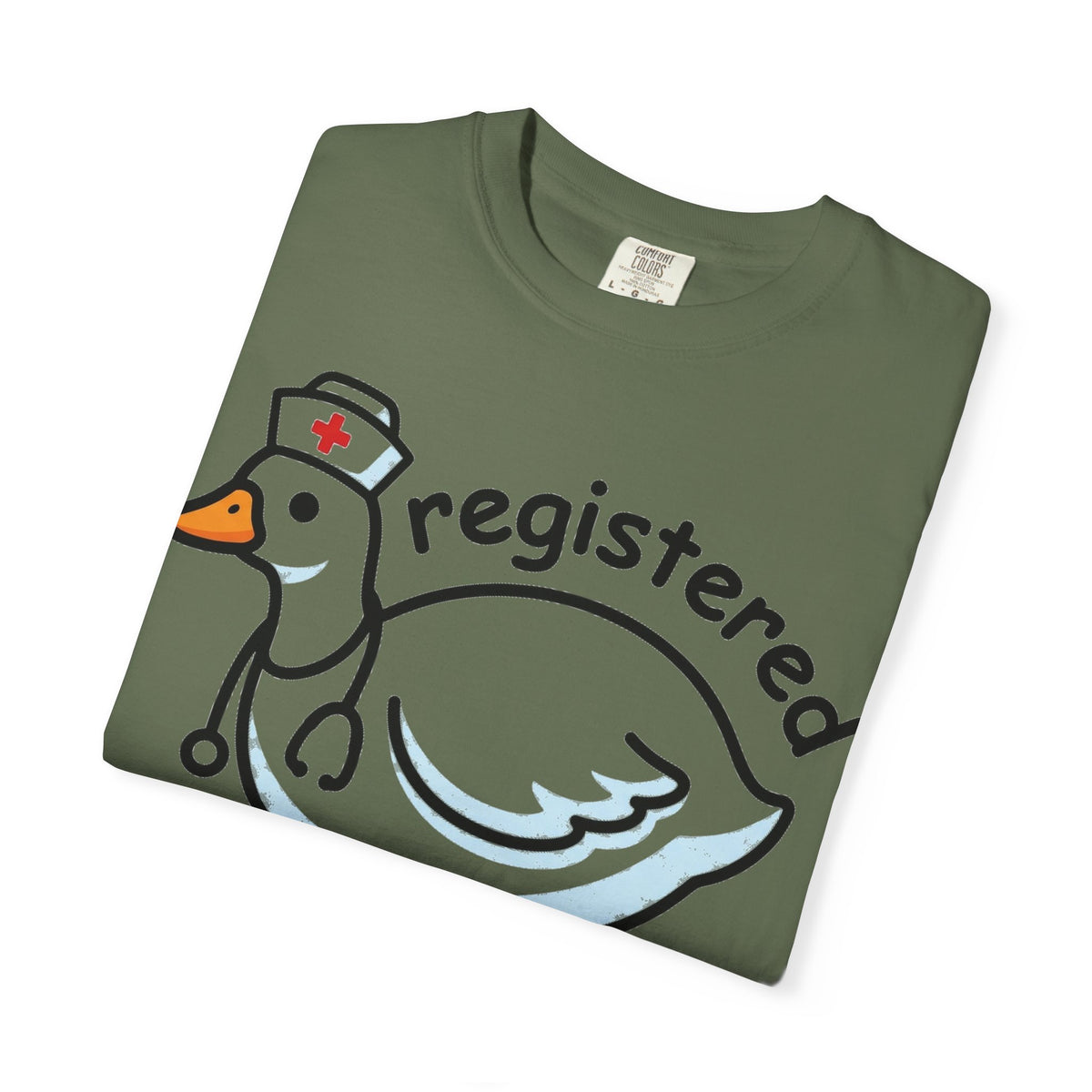 Registered Silly Goose Wide Shirt, Long Neck Nurse Goose Tee, Funny Nurse Shirt, RN Gift