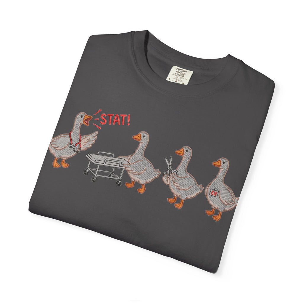Nurse Goose Squad Stat Shirt, Funny ER Geese Tee, Night Shift Nurse Shirt, RN Team Gift