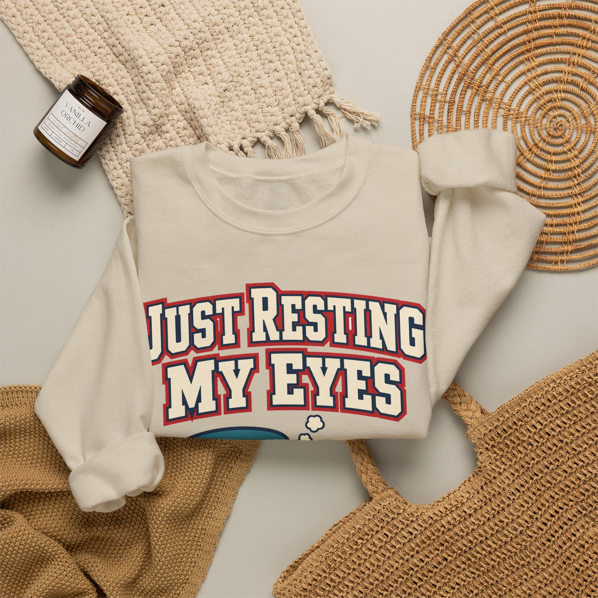 Funny Dad Sweatshirts Just Resting My Eyes | Funny Dad Sweatshirt | Sarcastic Quote Sweatshirt | Gift