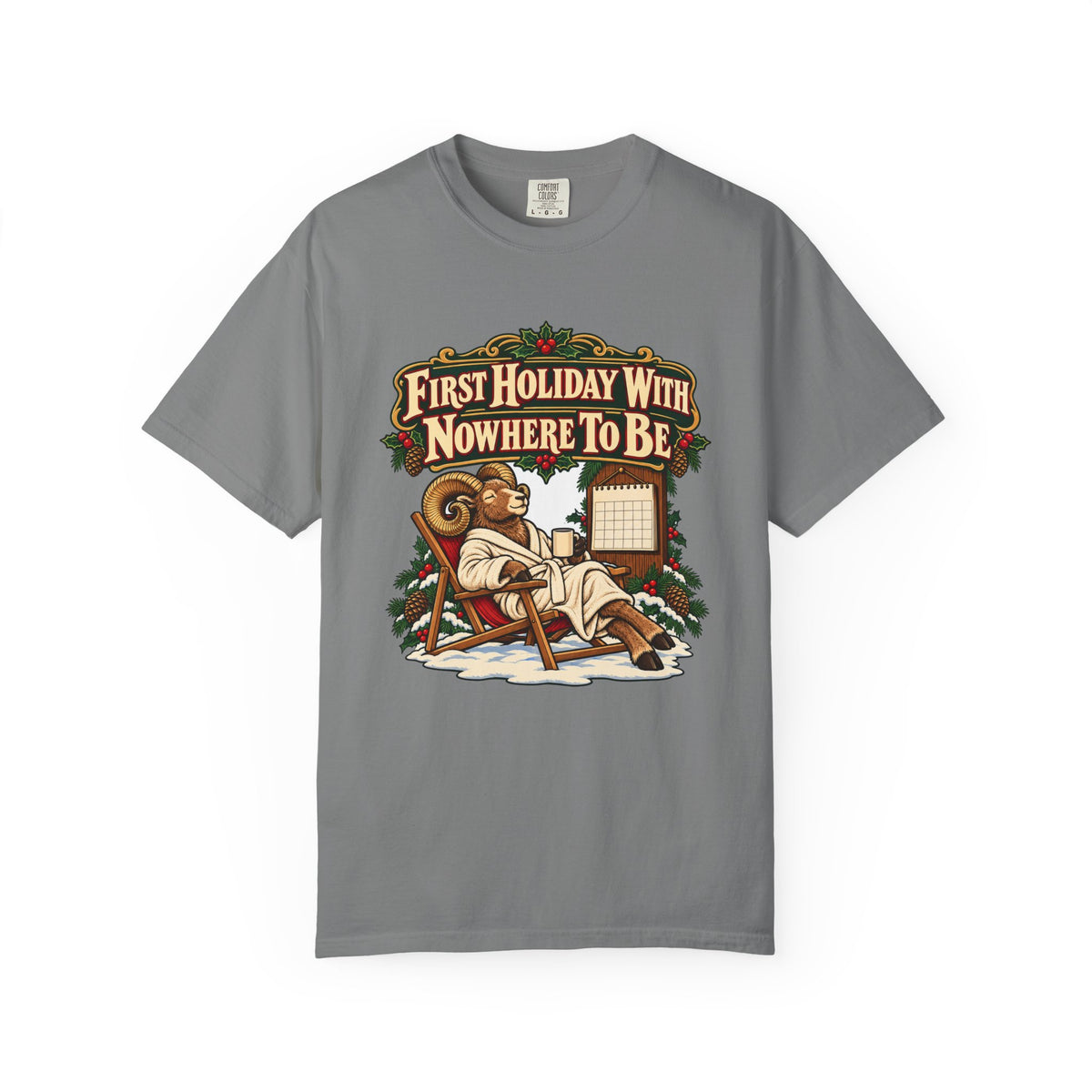 Funny Retirement Christmas Shirt First Holiday With Nowhere To Be Shirt, Funny Holiday Gift Shirt, Christmas Gift Idea