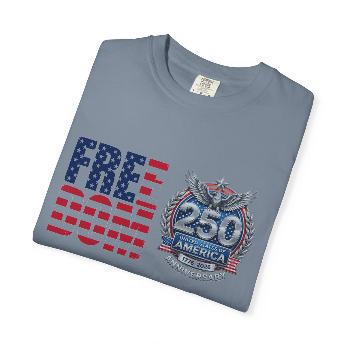 Freedom 250 Stacked Shirt, America Semiquincentennial Crest Tee, Patriotic 1776-2026 Shirt, July 4th Gift