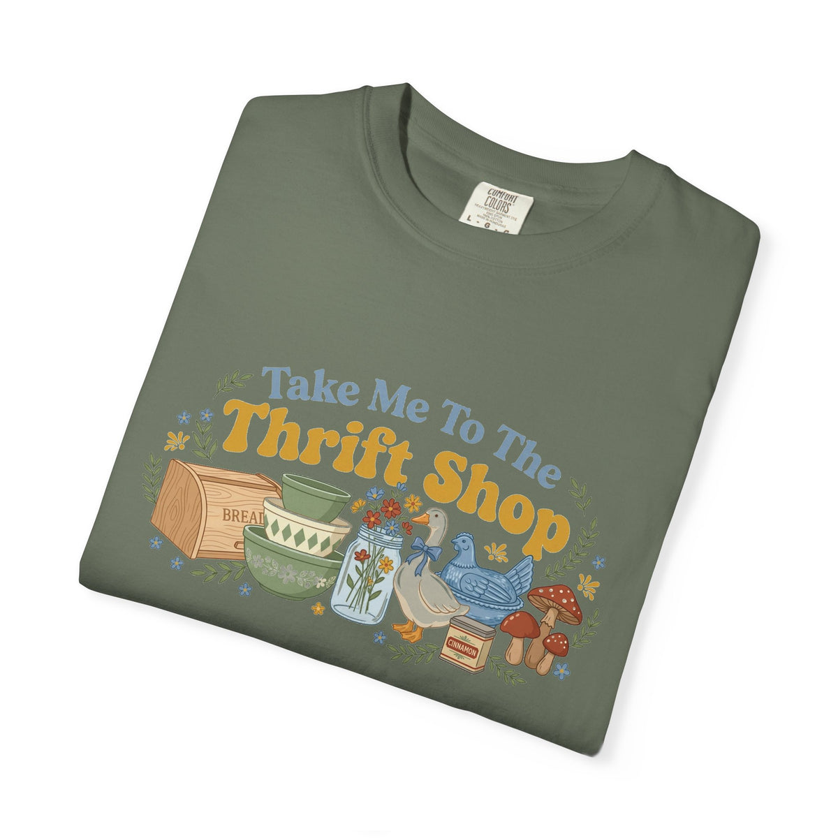 Take Me To The Thrift Shop Wide Shirt, Retro Thrift Finds Tee, Vintage Pyrex Shirt, Thrifter Gift
