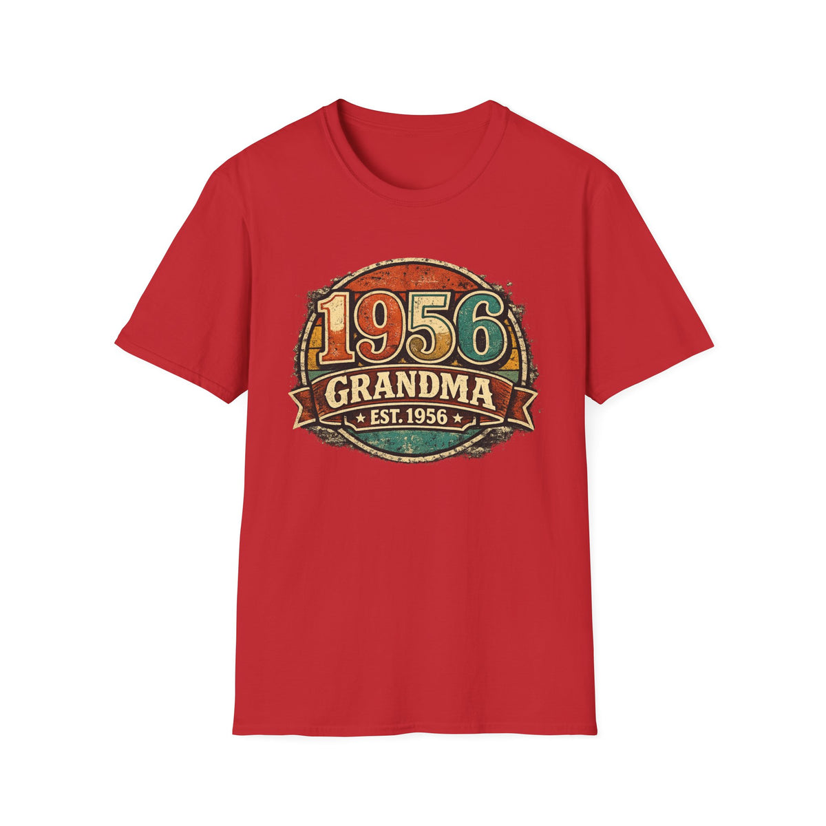1956 Grandma T-Shirt – Vintage Established 1956 Birthday Gift