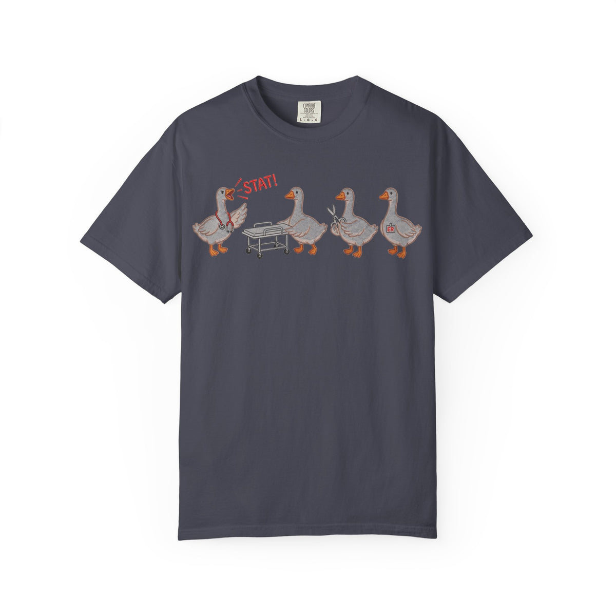 Nurse Goose Squad Stat Shirt, Funny ER Geese Tee, Night Shift Nurse Shirt, RN Team Gift
