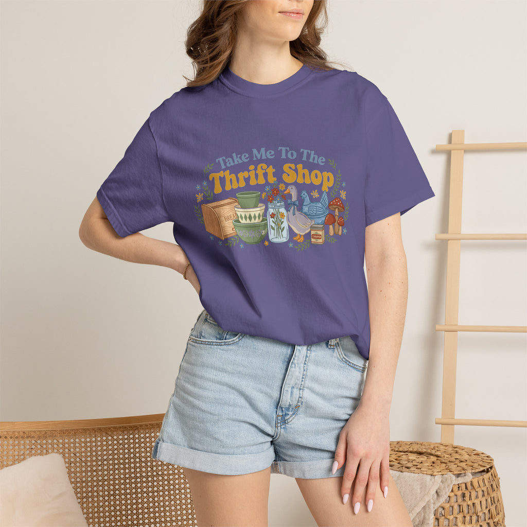 Take Me To The Thrift Shop Wide Shirt, Retro Thrift Finds Tee, Vintage Pyrex Shirt, Thrifter Gift