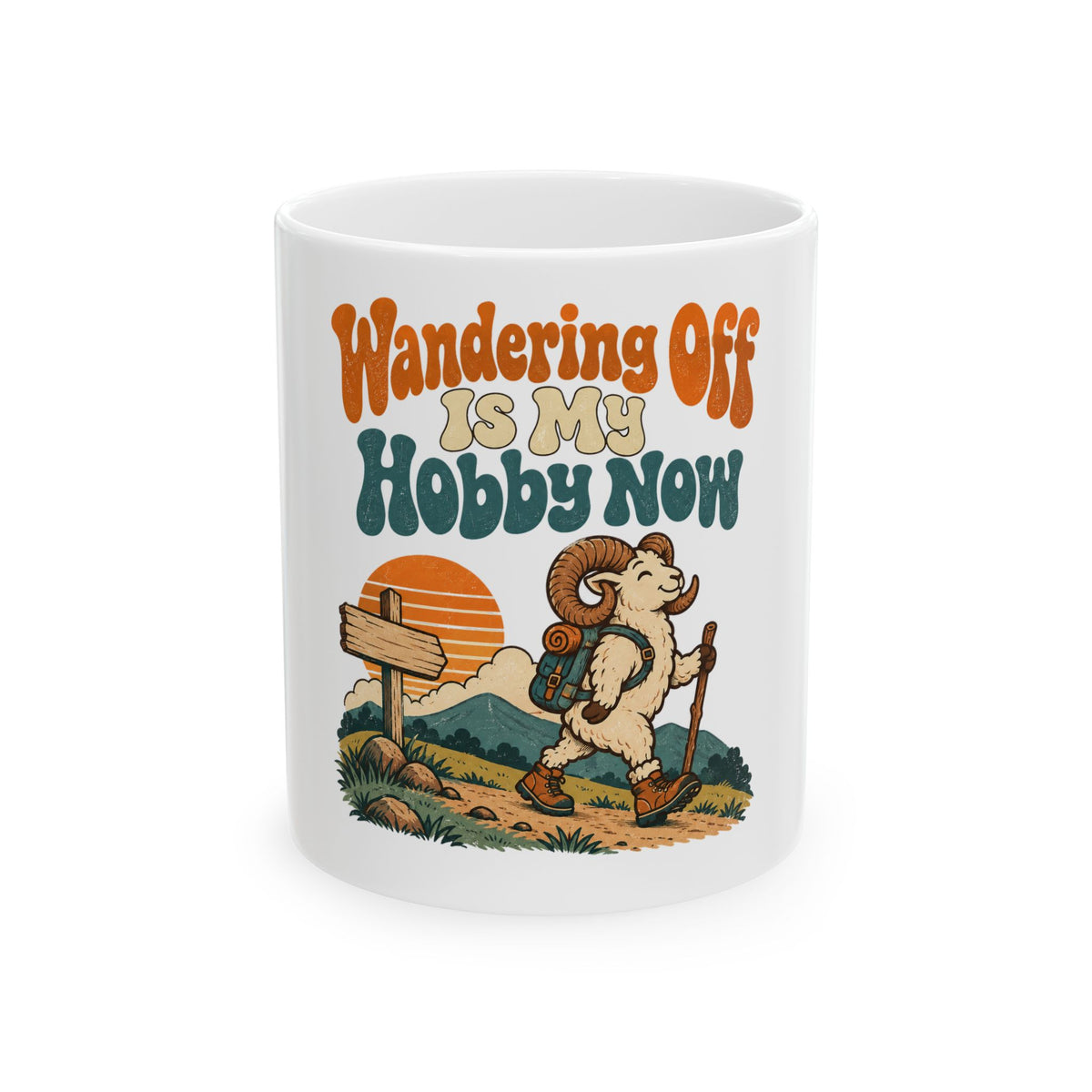 Wandering Off Is My Hobby Now Mug, Funny Retirement Gift for Coworker, Retired Christmas Gift, Coffee Mug 11oz 15oz