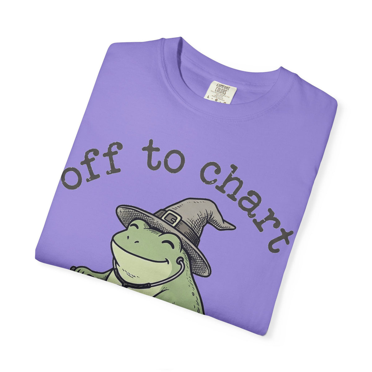 Off To Chart Shirt, Funny Witch Frog Nurse Tee, Charting Nurse Scooter Shirt, RN Gift