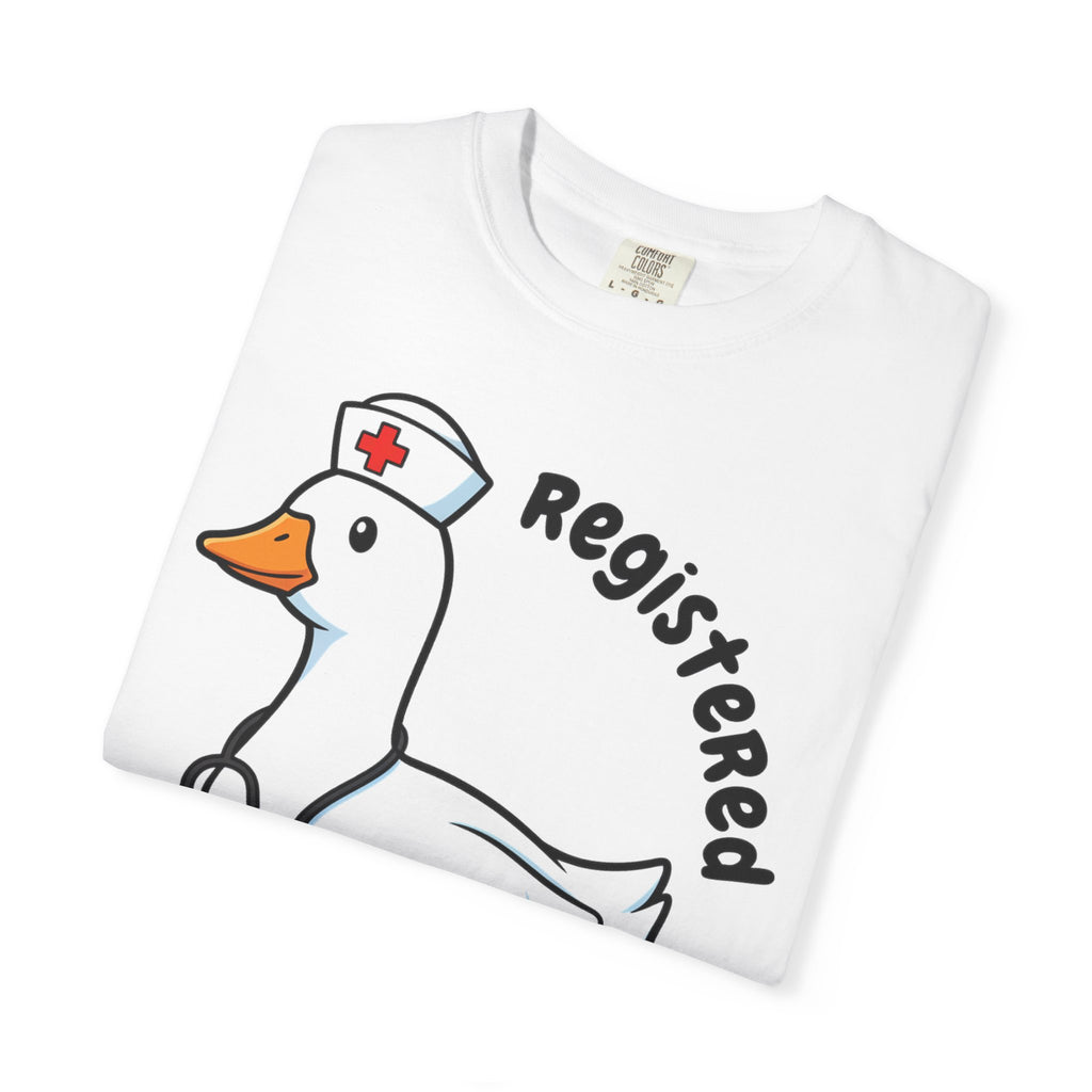 Registered Silly Goose Curved Shirt, Nurse Goose Stethoscope Tee, Funny Nurse Shirt, RN Gift