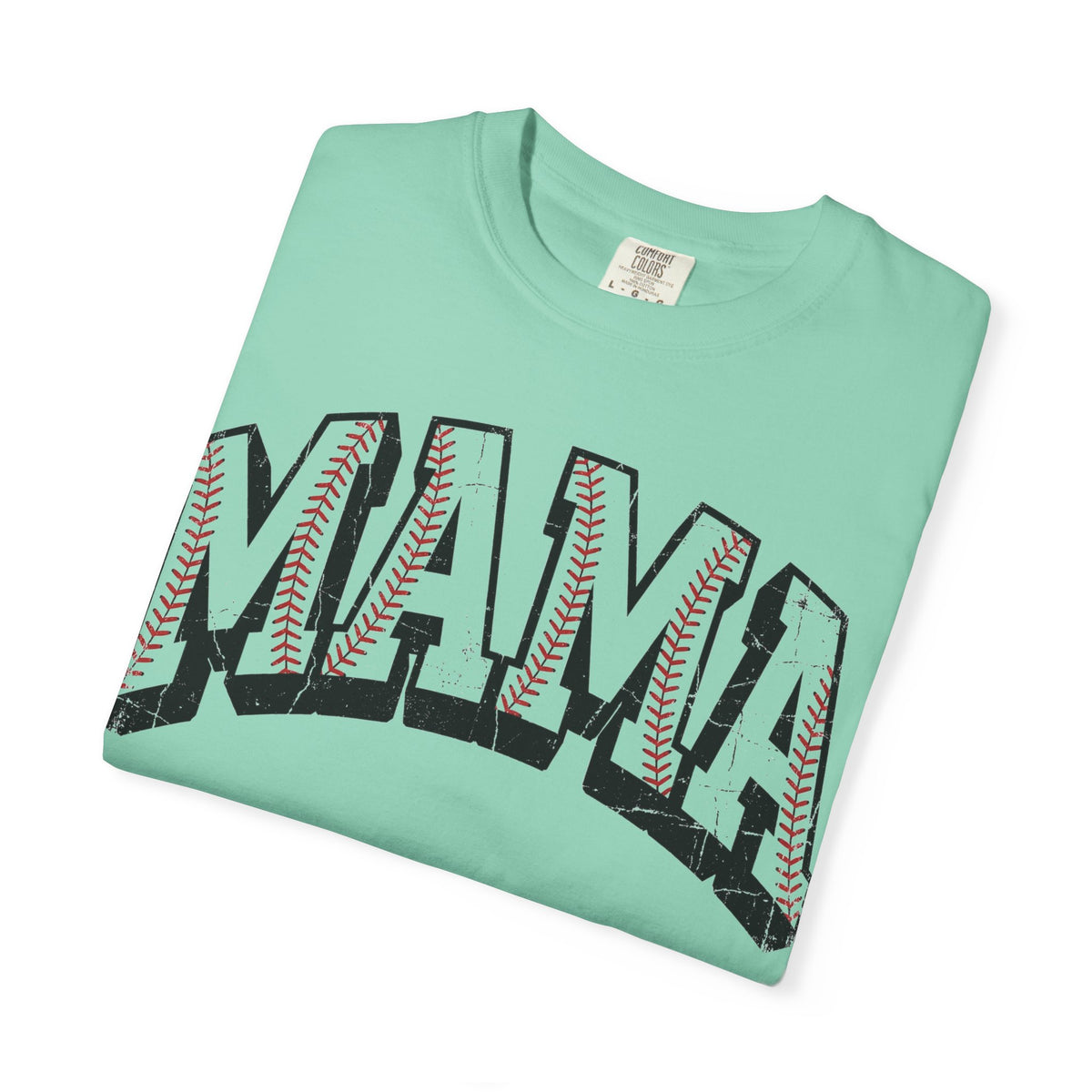 Baseball Mama Shirt, Distressed Baseball Stitch Varsity Tee, Baseball Mom Shirt, Game Day Gift