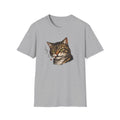 Smoking Cat T-Shirt — Retro Tabby Graphic Tee for Cat Lovers