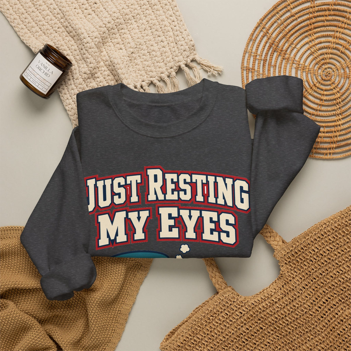 Funny Dad Sweatshirts Just Resting My Eyes | Funny Dad Sweatshirt | Sarcastic Quote Sweatshirt | Gift