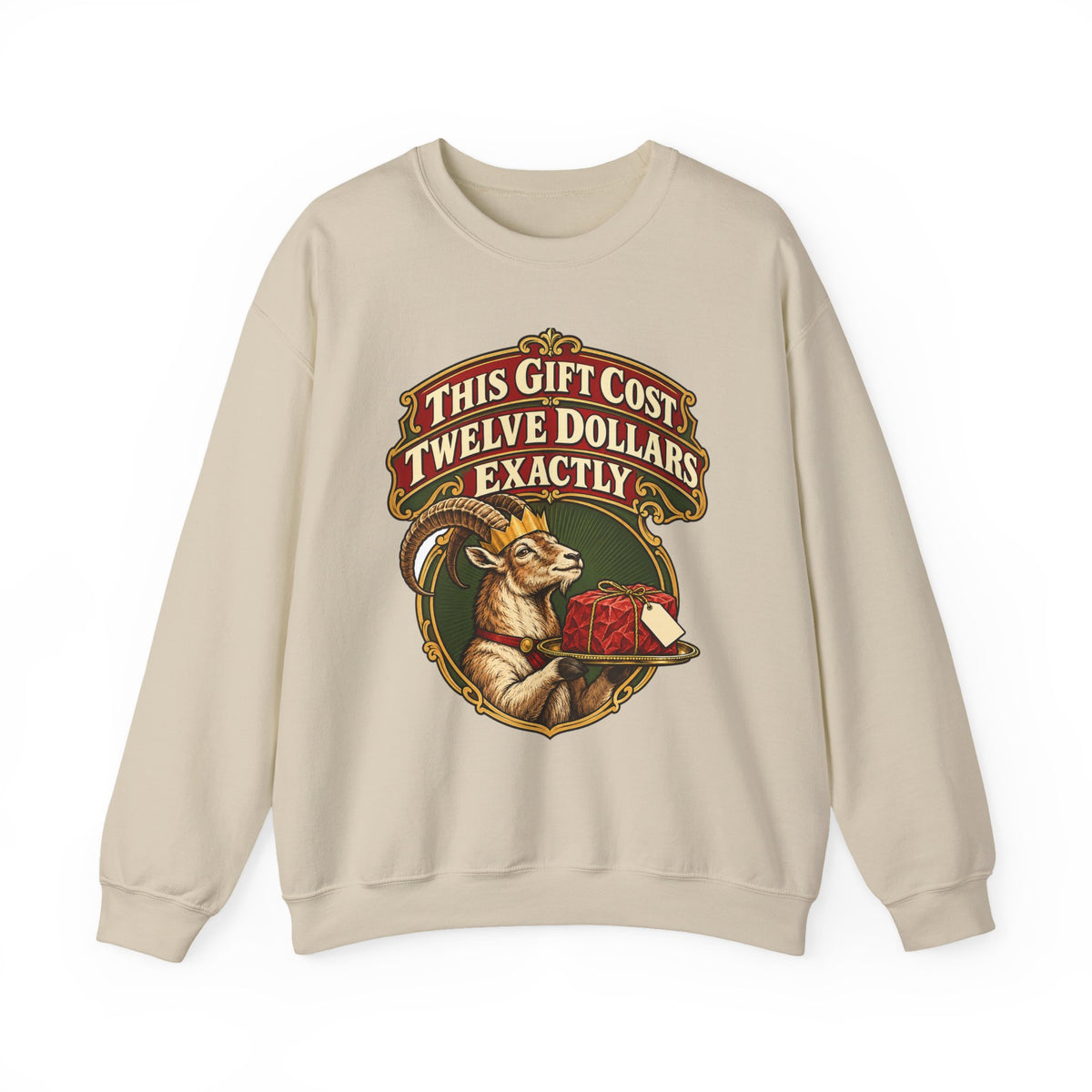 White Elephant Gift This Gift Cost Twelve Dollars Exactly Sweatshirt, Funny Gift Exchange Gift, Christmas Gift, Funny Tee