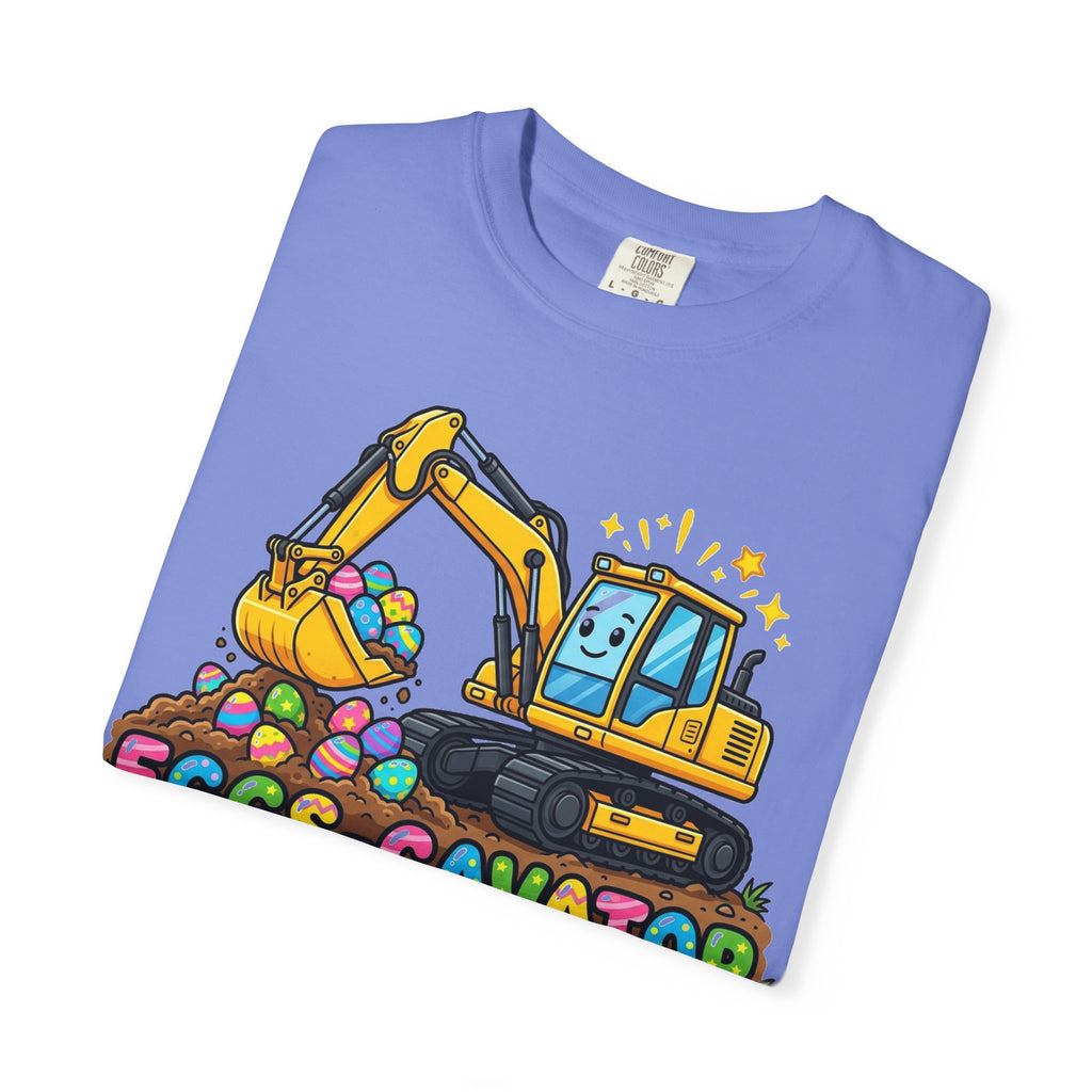 Eggs-Cavator Excavator Shirt, Funny Easter Construction Tee, Digger Easter Egg Shirt, Boys Easter Gift
